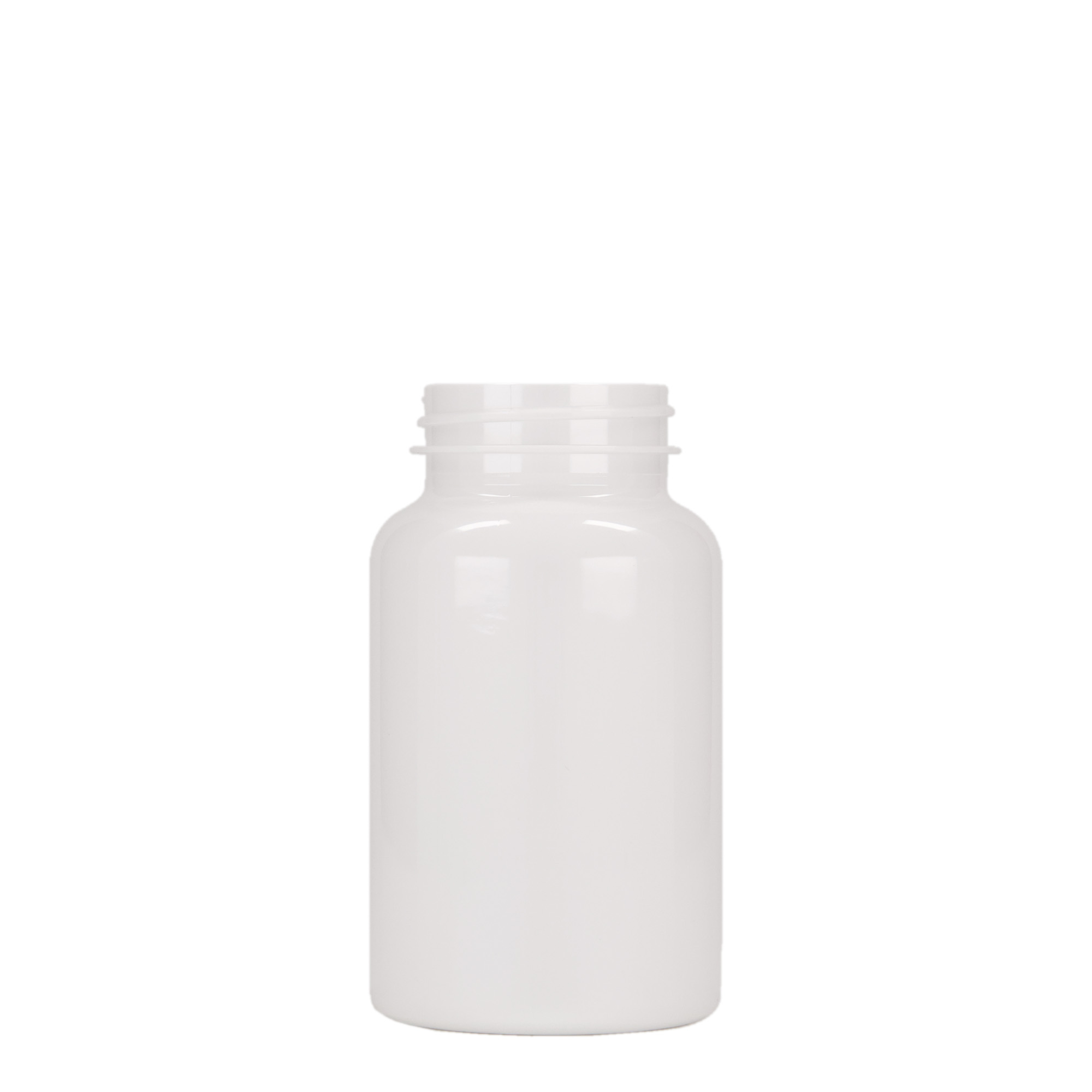 200 ml flacon PET, plastique, blanc, ouverture : 45/400