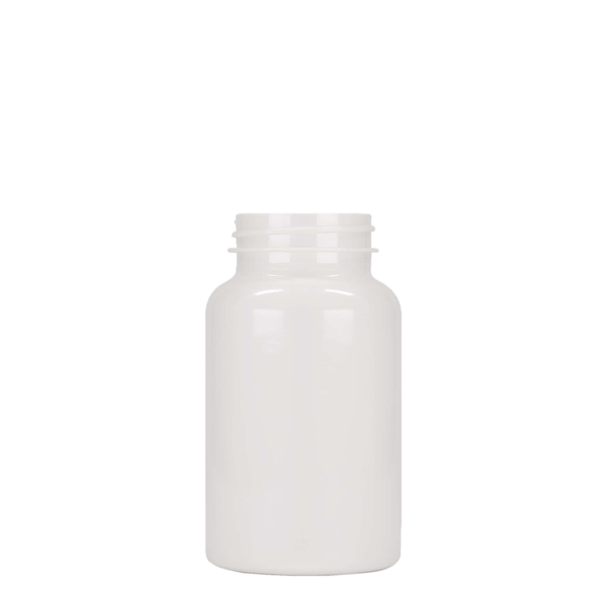 200 ml flacon PET, plastique, blanc, ouverture : 45/400