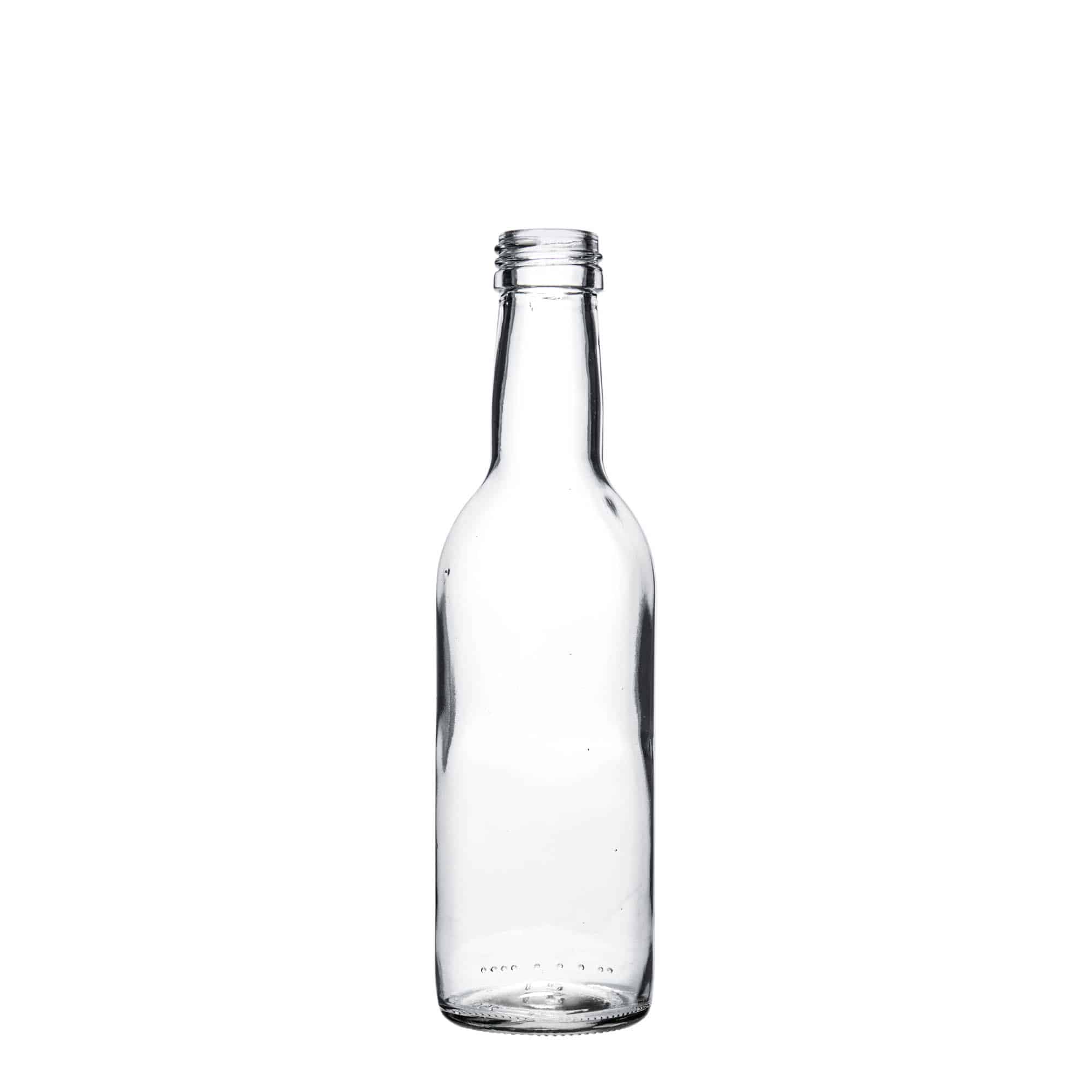 Bouteille en verre 250 ml 'Bordeaux', ouverture : PP 28
