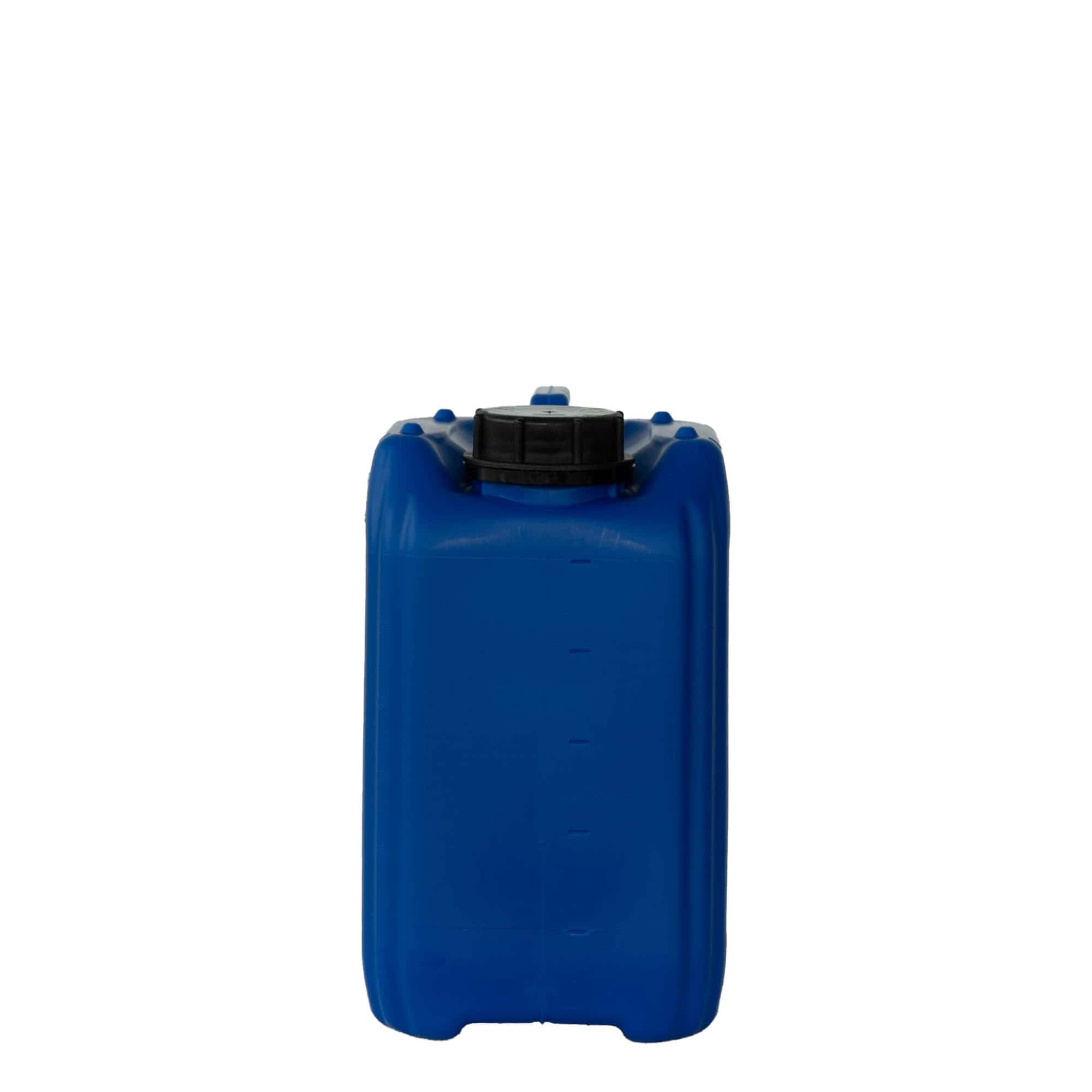 Bidon de 5 l, rectangulaire, plastique HDPE, bleu, ouverture : ND 55