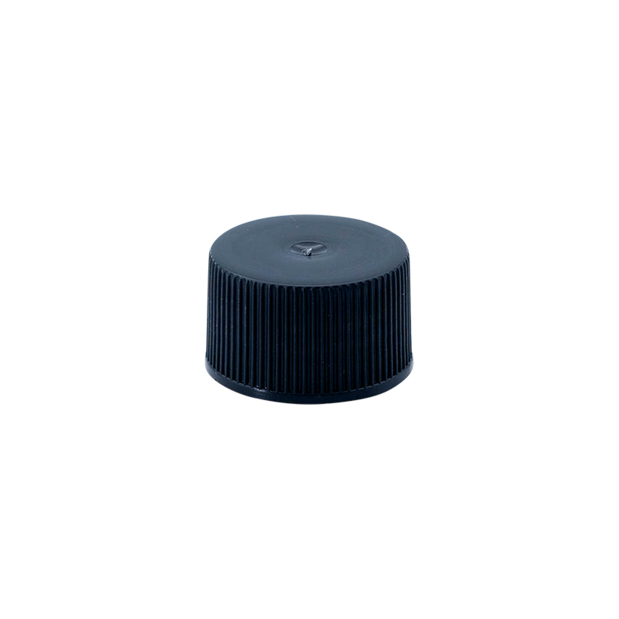 Bouchon à vis avec insert en EPE, plastique PE, noir, pour ouverture : DIN 25