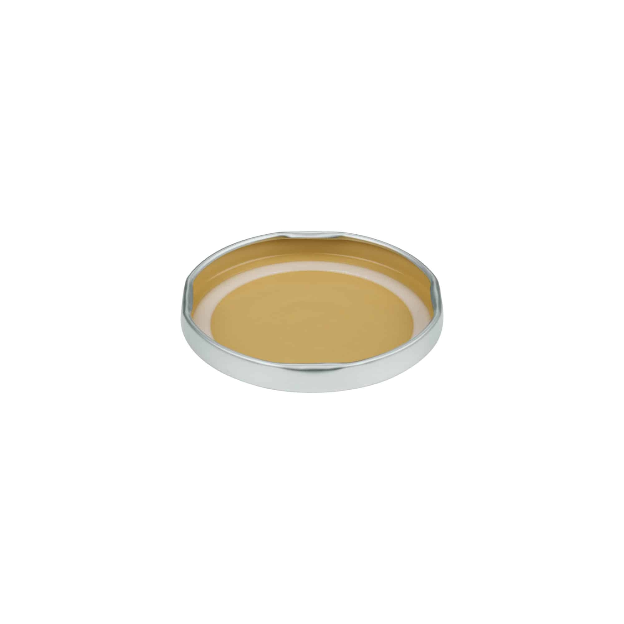 Couvercle Twist-Off, fer blanc, argenté, pour bouchage: TO 66
