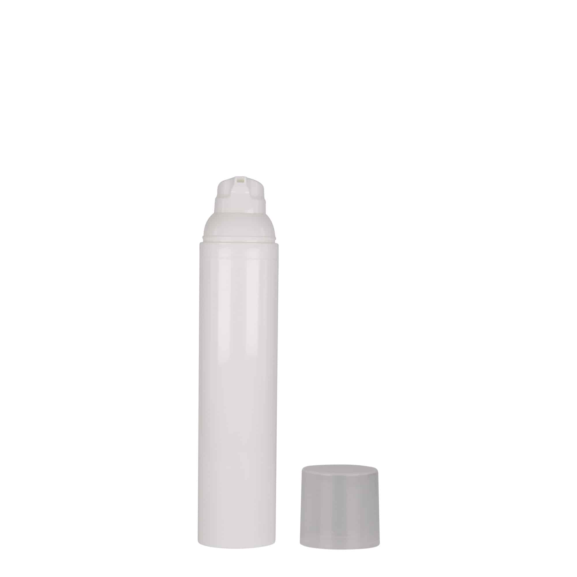 Flacon airless 100 ml 'Mezzo', plastique PP, blanc