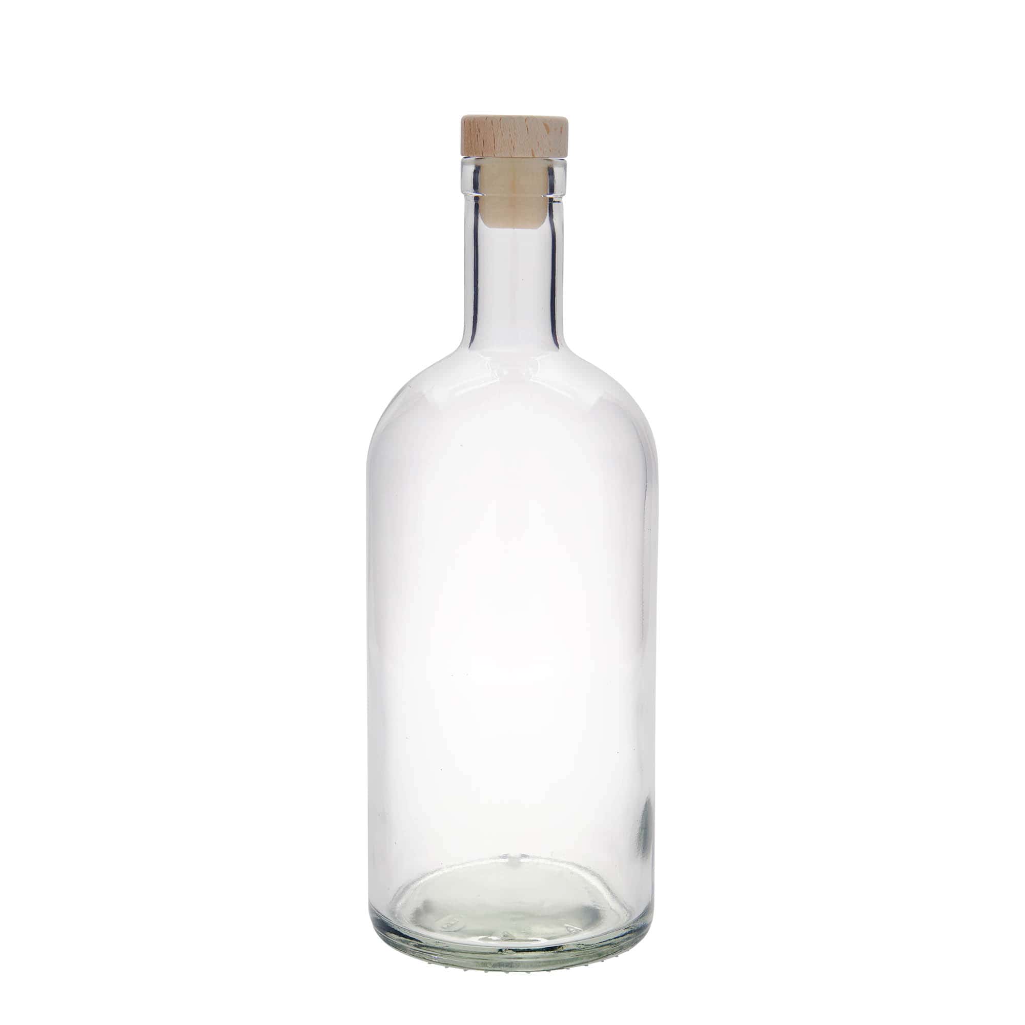 Bouteille en verre 1000 ml 'Gerardino', ouverture : bouchon en liège
