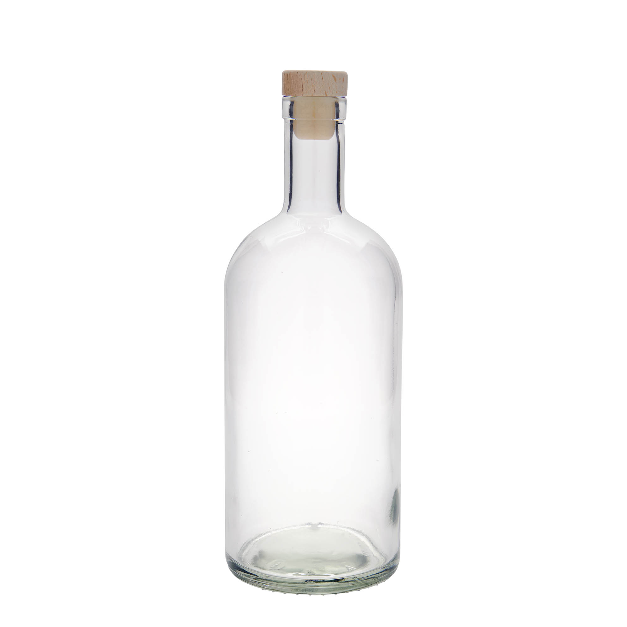 Bouteille en verre 1000 ml 'Gerardino', ouverture : bouchon en liège Bouteille en verre 1000 ml 'Gerardino', ouverture : bouchon en liège