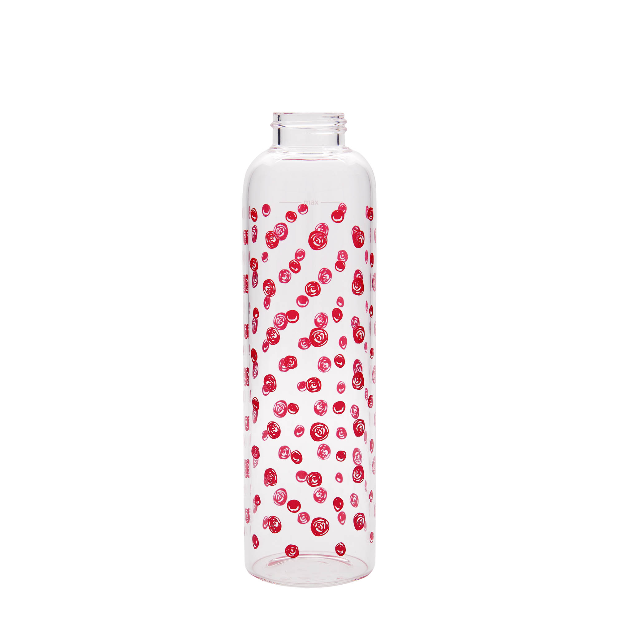 Bouteille d'eau 500 ml 'Perseus - Points rouges', embouchure : bouchon à vis
