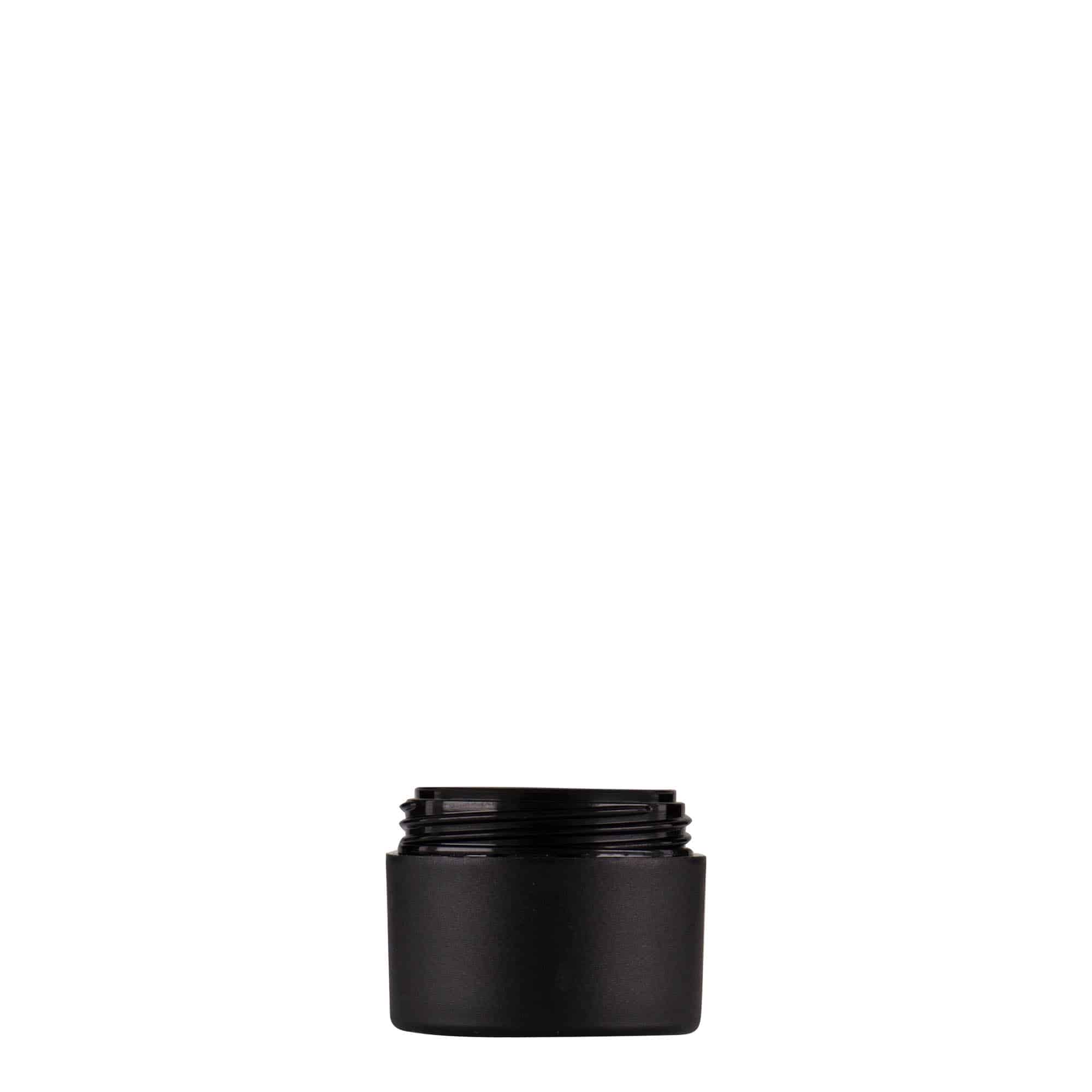 Boîte en plastique 5 ml 'Antonella', PP, noire, bouchage: Bougage à vis Boîte en plastique 5 ml 'Antonella', PP, noire, bouchage: Bougage à vis