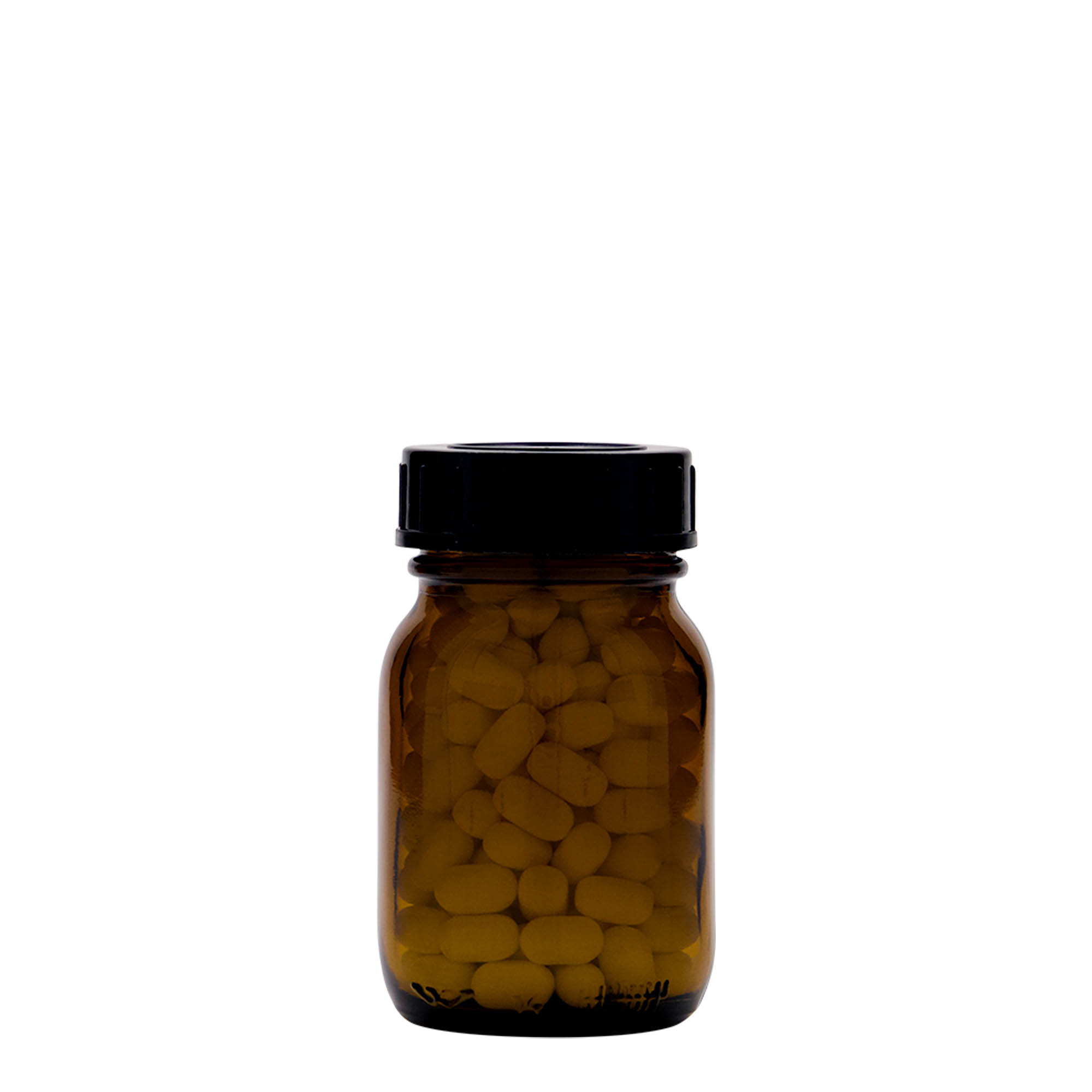 75 ml flacon à col large, brun, ouverture : DIN 40 75 ml flacon à col large, brun, ouverture : DIN 40