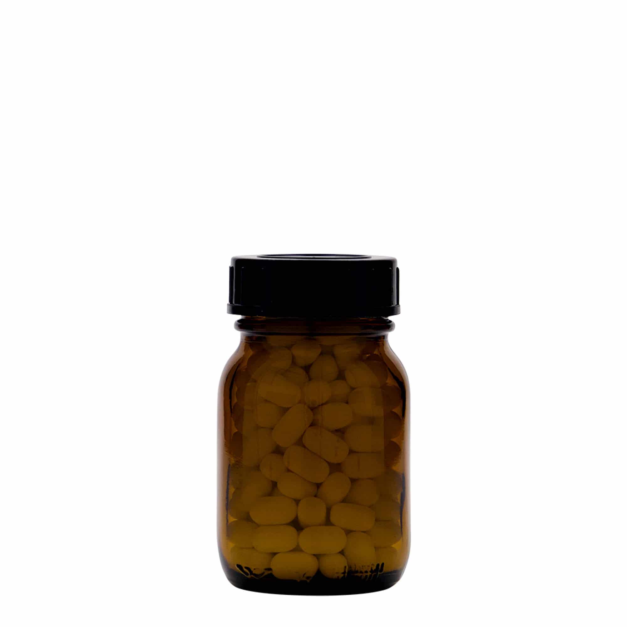 75 ml flacon à col large, brun, ouverture : DIN 40 75 ml flacon à col large, brun, ouverture : DIN 40