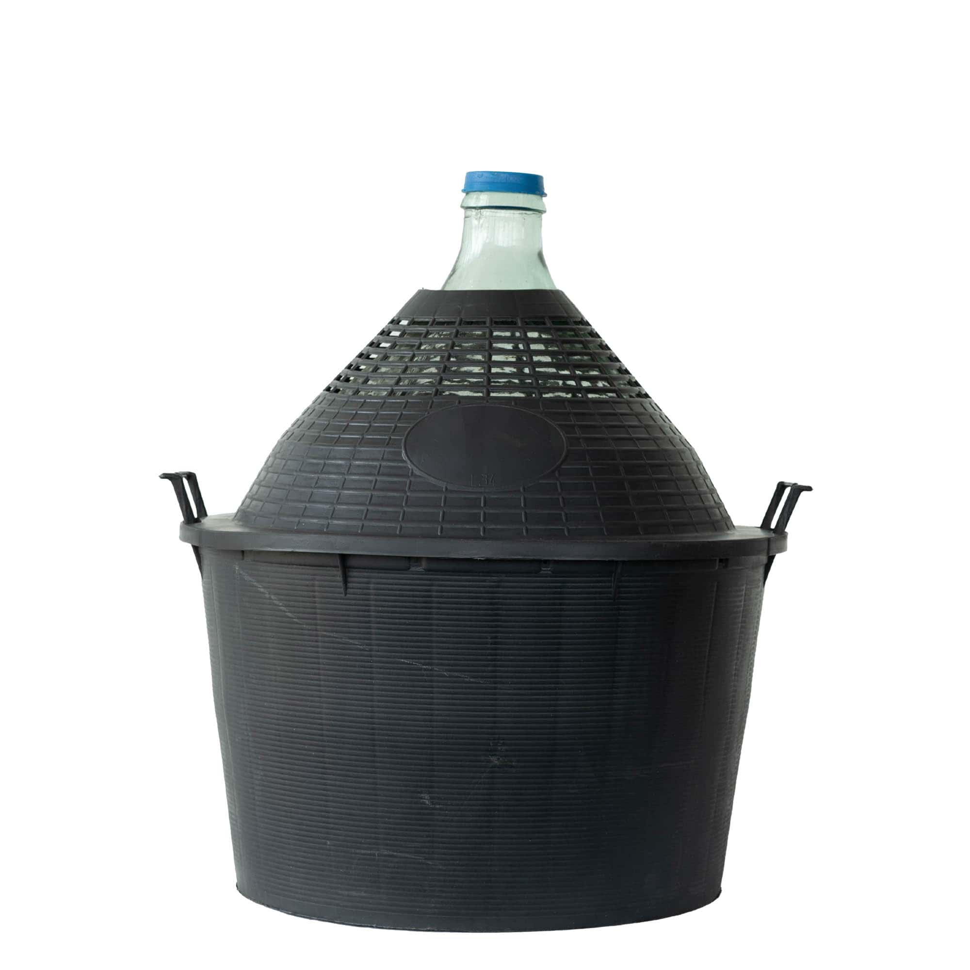 Dame-jeanne 34 l à col étroit, verre, bouchage: couvercle cloche Dame-jeanne 34 l à col étroit, verre, bouchage: couvercle cloche