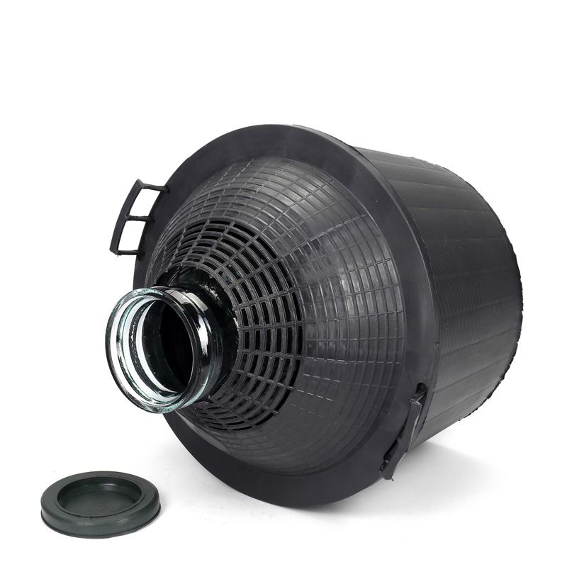 34 l bouteille ballon à col large, verre, ouverture : couvercle à emboîtement