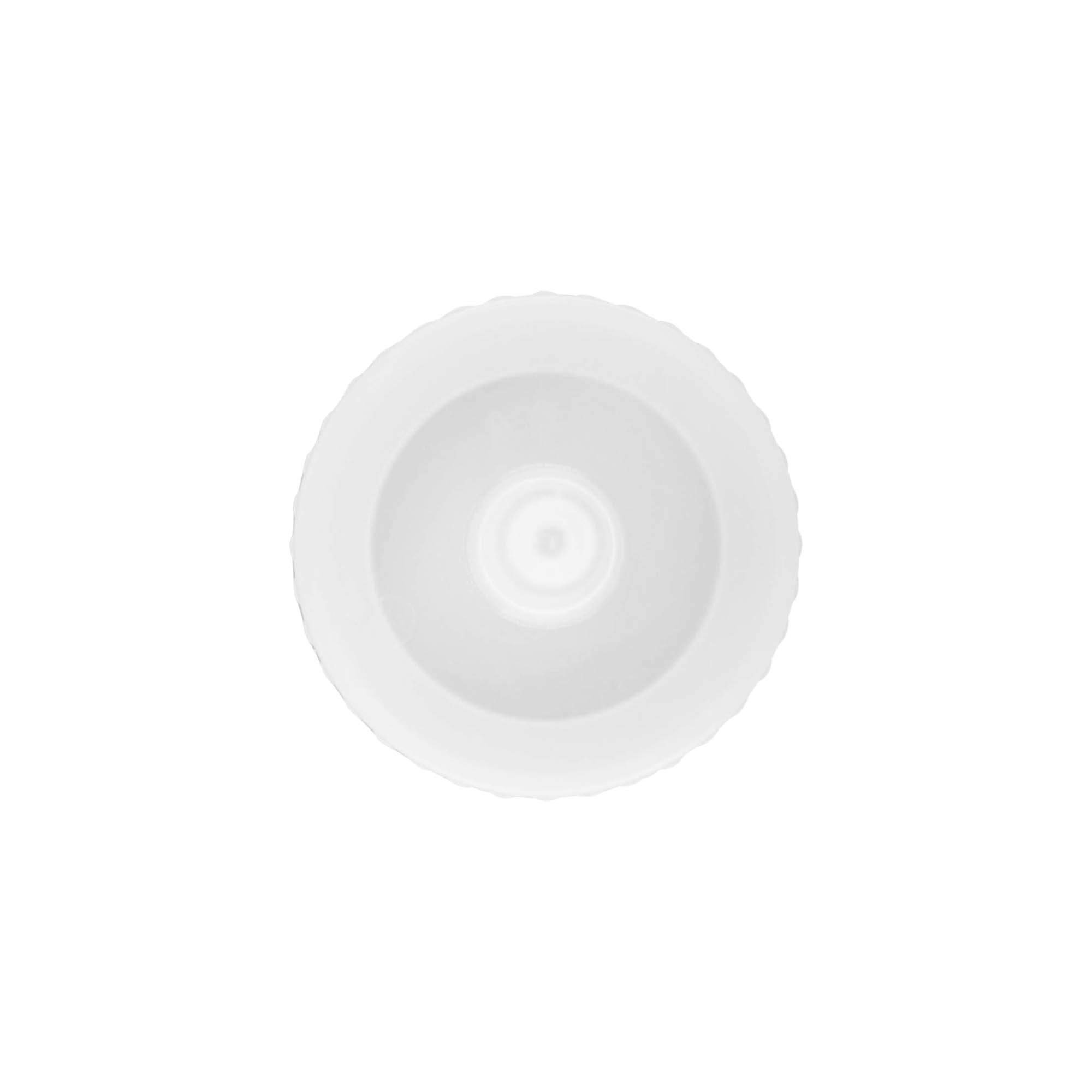 Bouchon à vis avec embout de pulvérisation, plastique PP, blanc, pour ouverture : 38/400 Bouchon à vis avec embout de pulvérisation, plastique PP, blanc, pour ouverture : 38/400