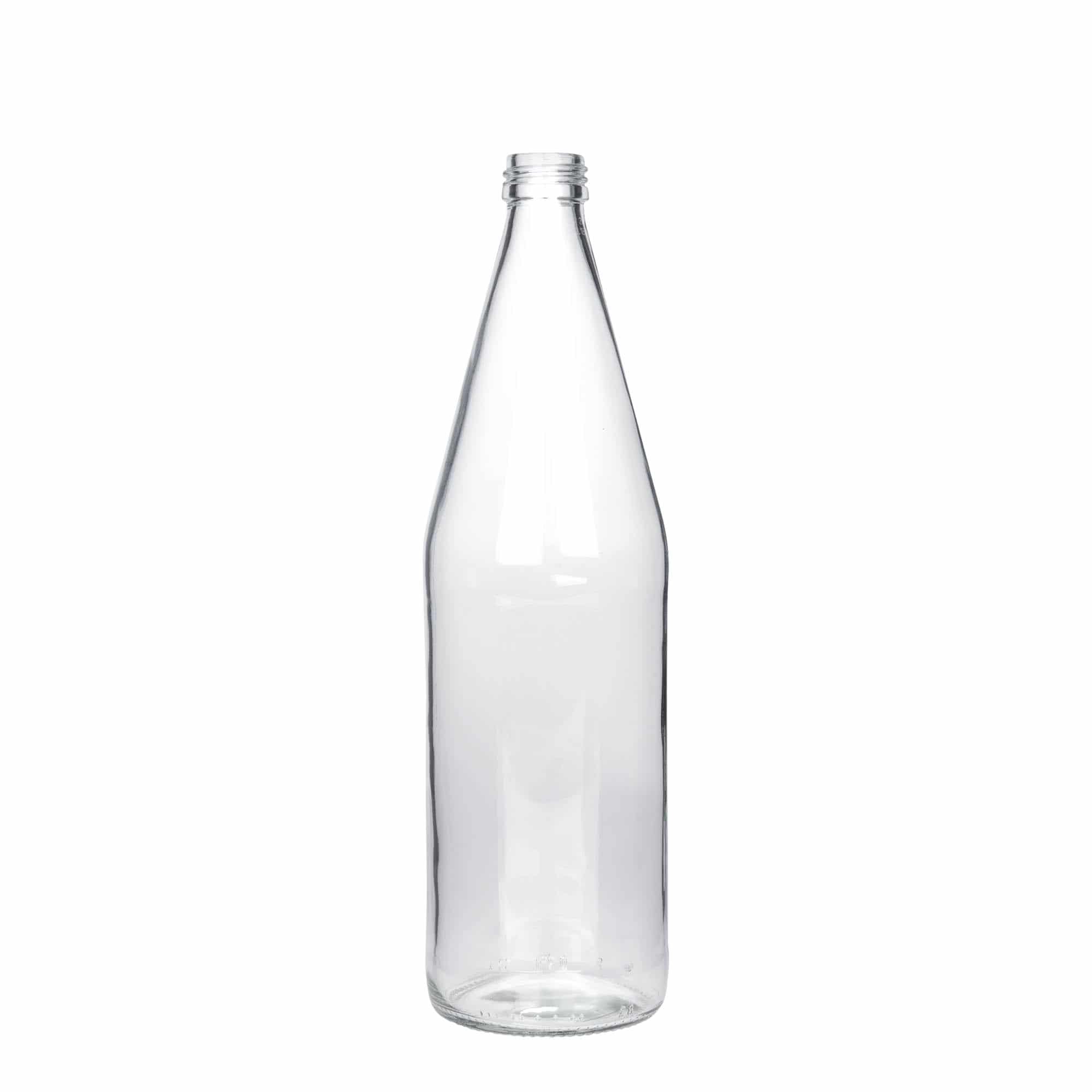 Bouteille universelle en forme de carotte 750 ml, verre, bouchage: PP 28 Bouteille universelle en forme de carotte 750 ml, verre, bouchage: PP 28