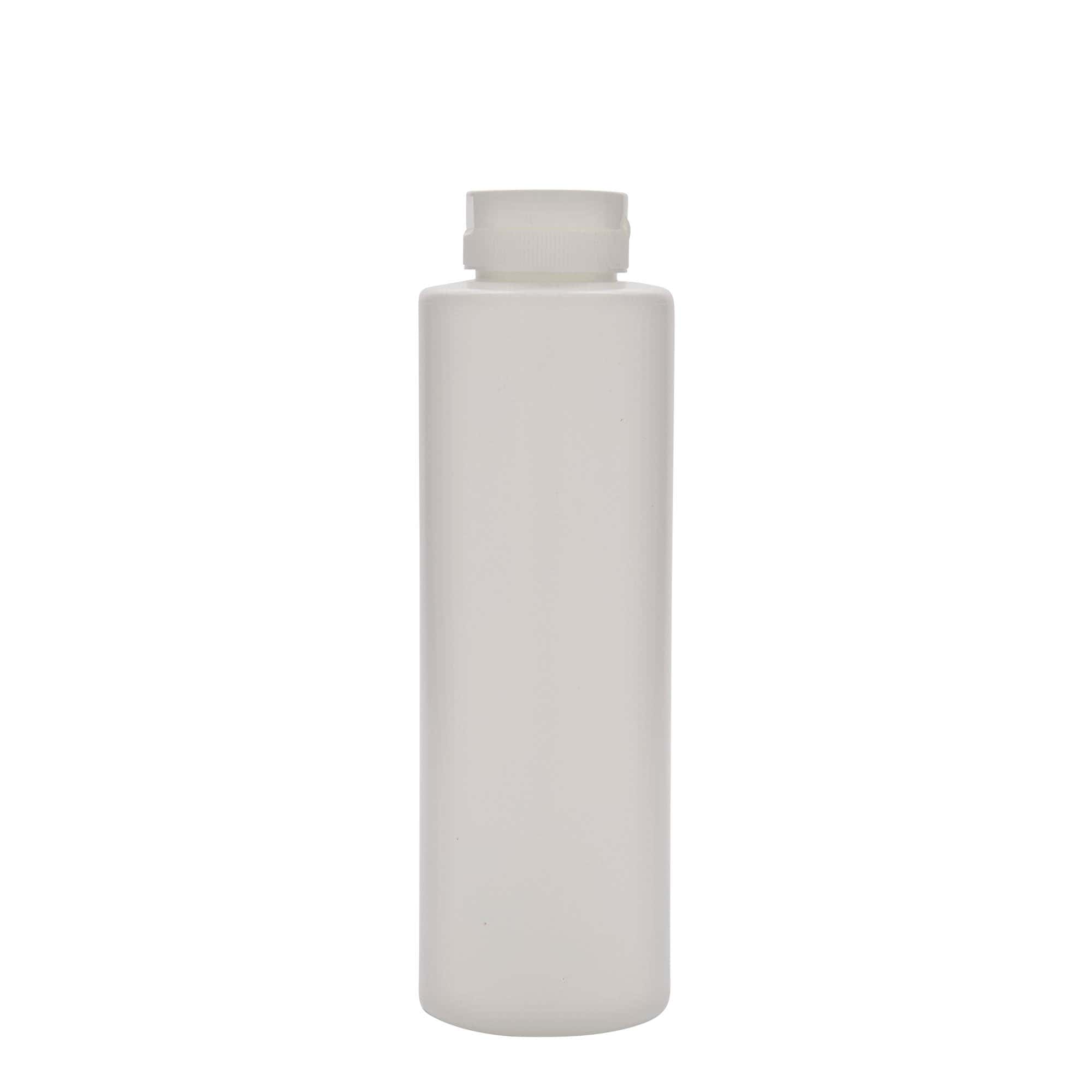 Bouteille à sauce 500 ml, plastique LDPE, blanc, ouverture : 38/400