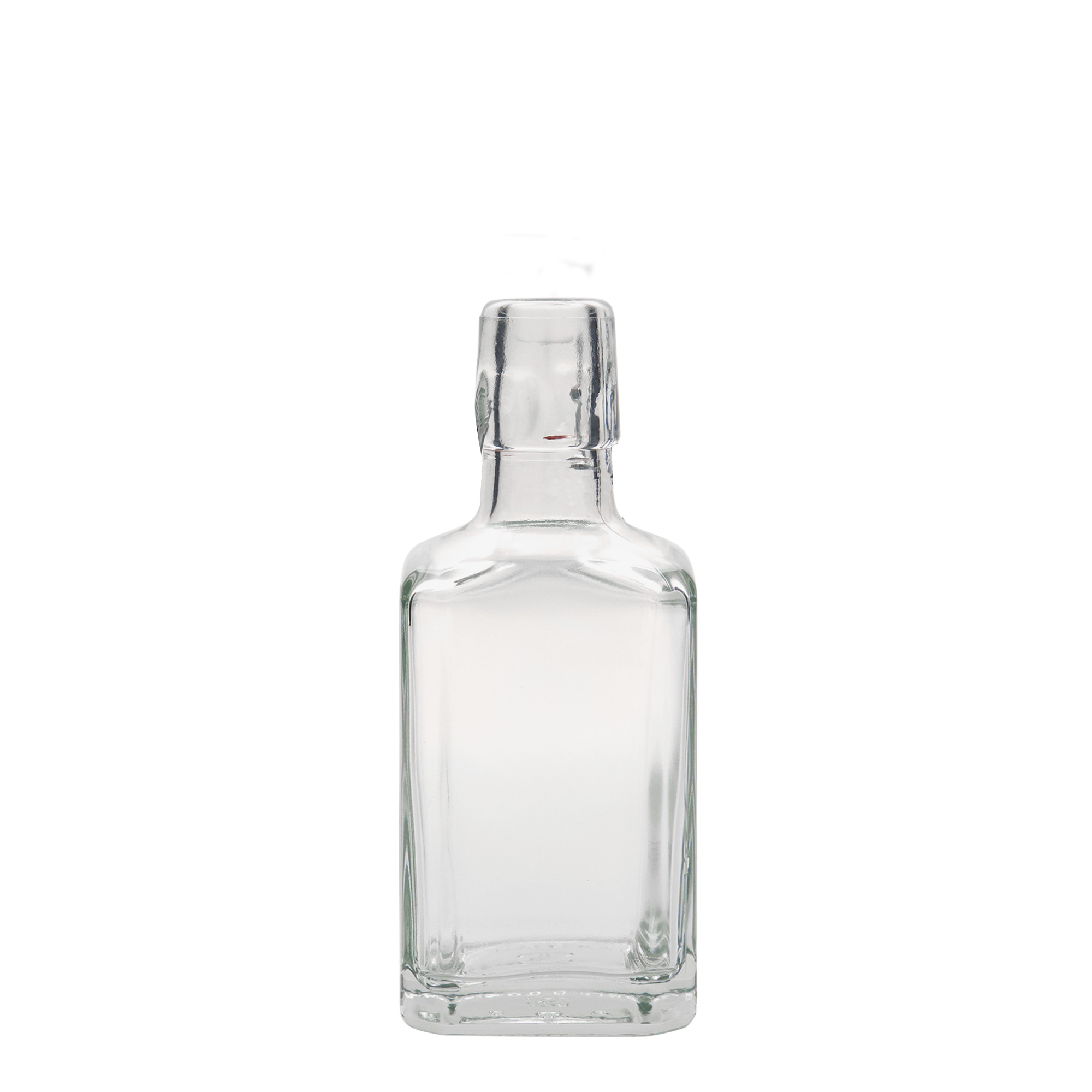 Flacon en verre 250 ml « Rialto », carré, ouverture : fermeture à bascule Flacon en verre 250 ml « Rialto », carré, ouverture : fermeture à bascule
