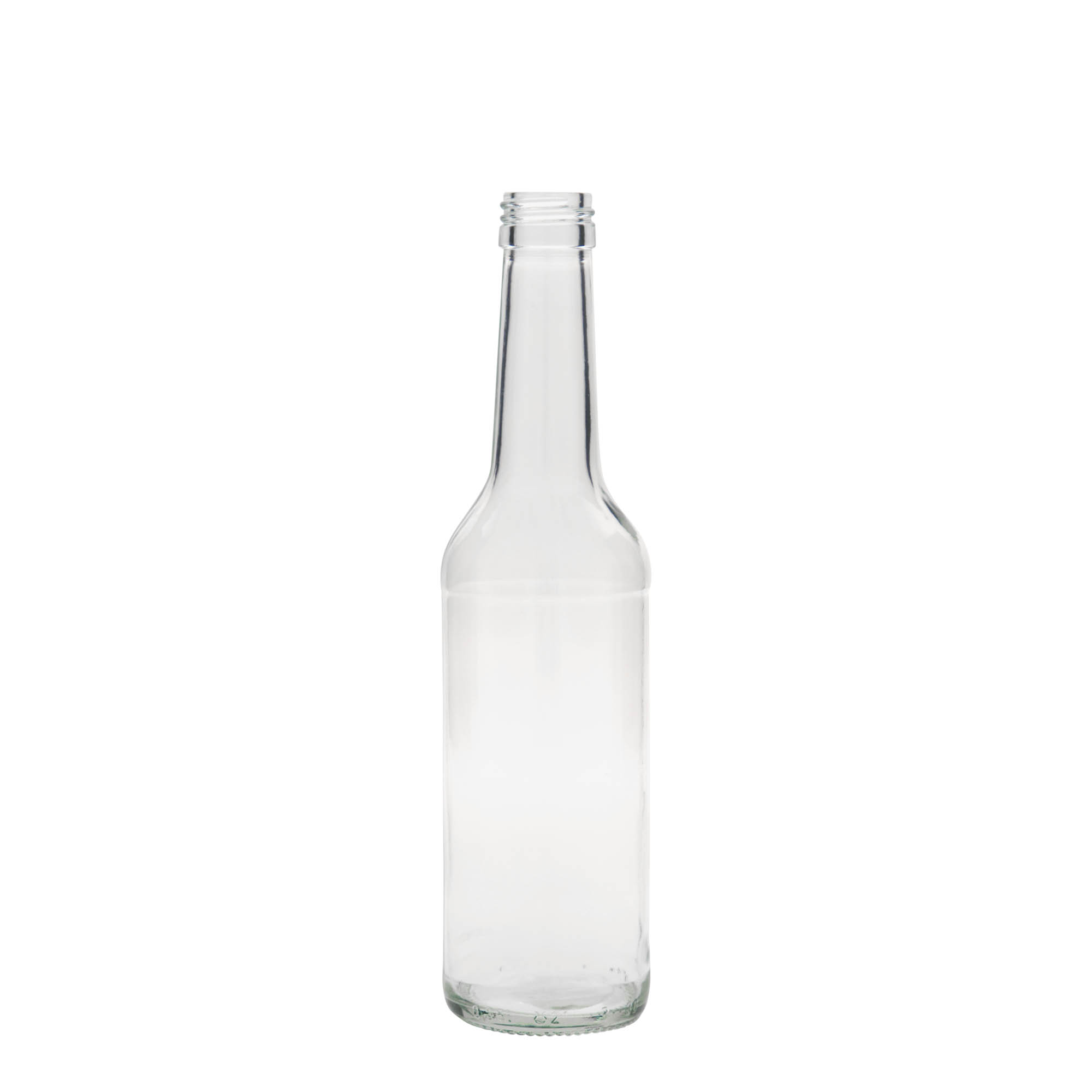 Bouteille en verre 350 ml à col droit, ouverture : PP 28 Bouteille en verre 350 ml à col droit, ouverture : PP 28