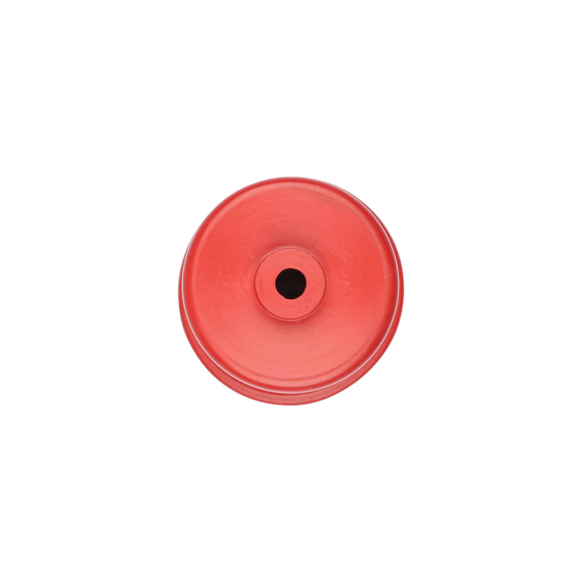 Chapeau de fermentation type 4a, caoutchouc, rouge