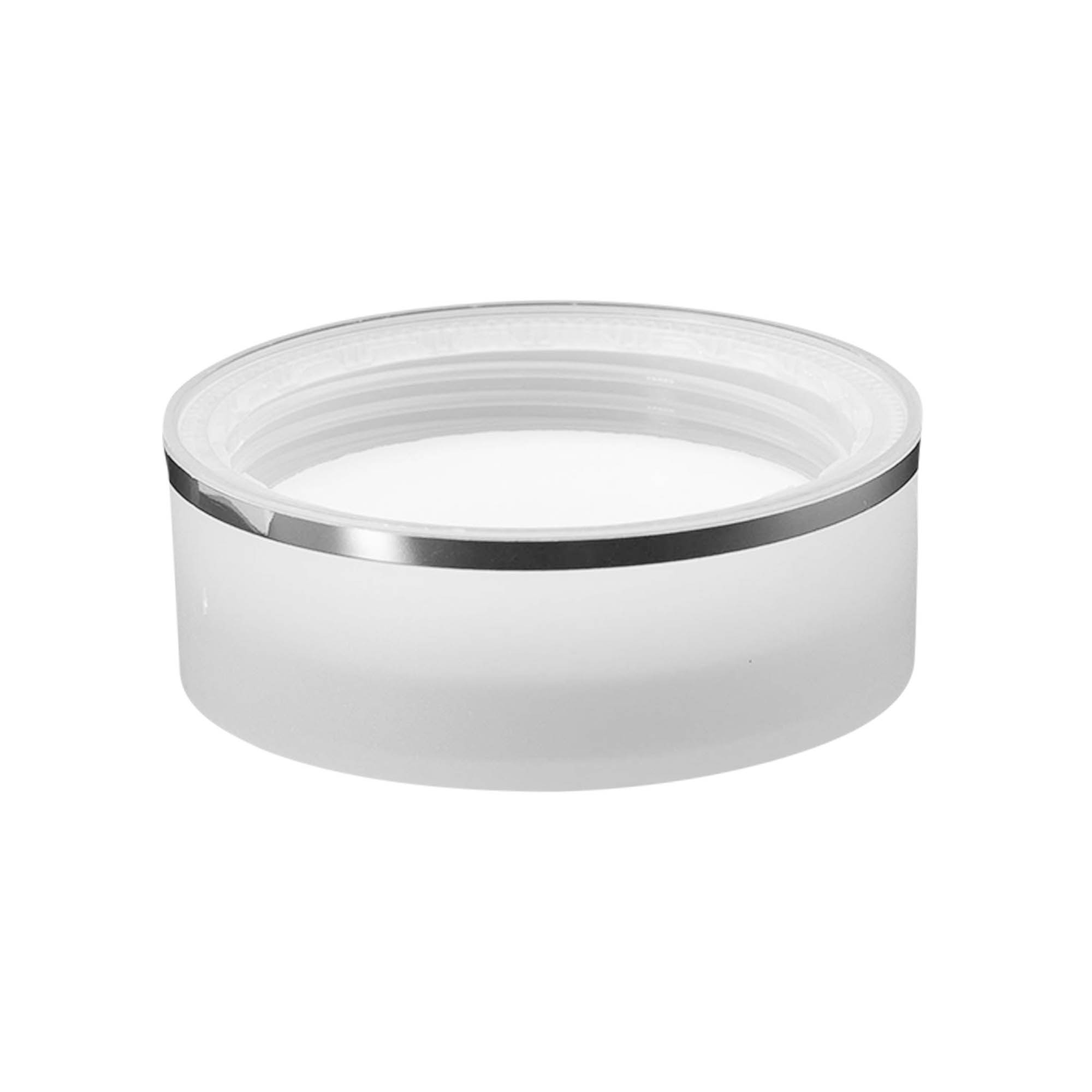Bouchon à vis « Clear/Platin Edition », plastique PP, blanc, pour ouverture : 53/2P