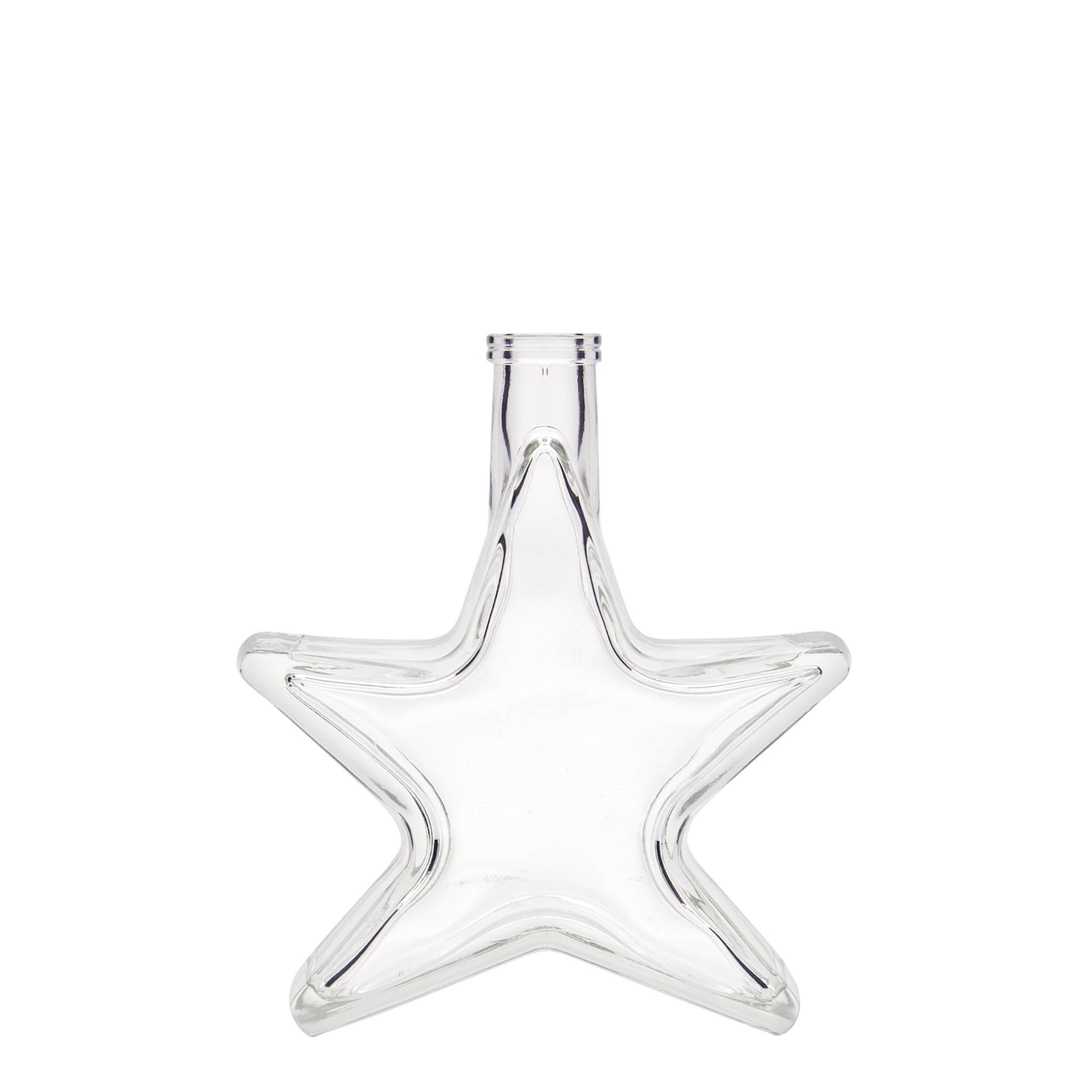 Bouteille en verre 200 ml « Étoile », ouverture : bouchon en liège Bouteille en verre 200 ml « Étoile », ouverture : bouchon en liège