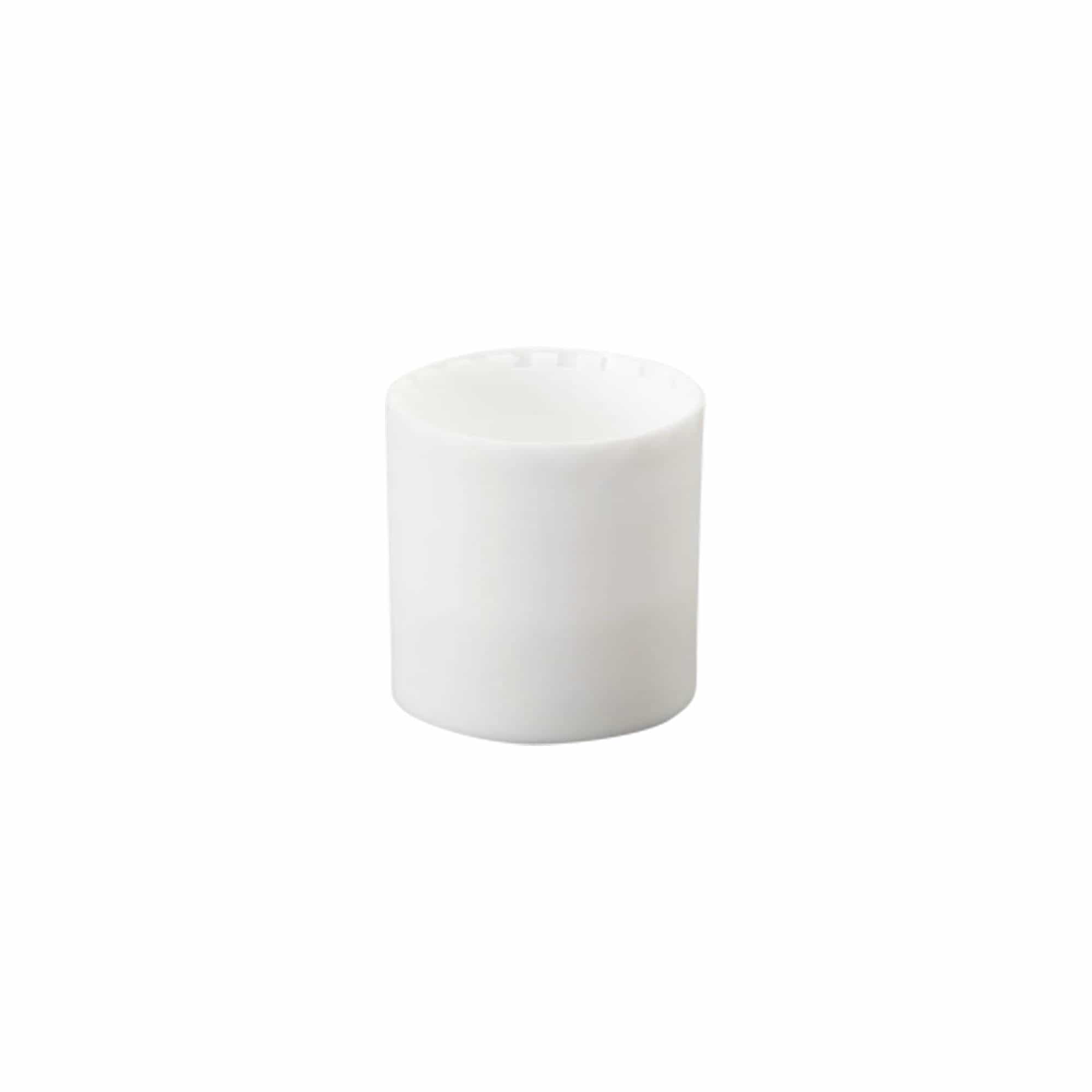 Bouchon à vis Disc Top, plastique PP, blanc, pour ouverture : 24/410