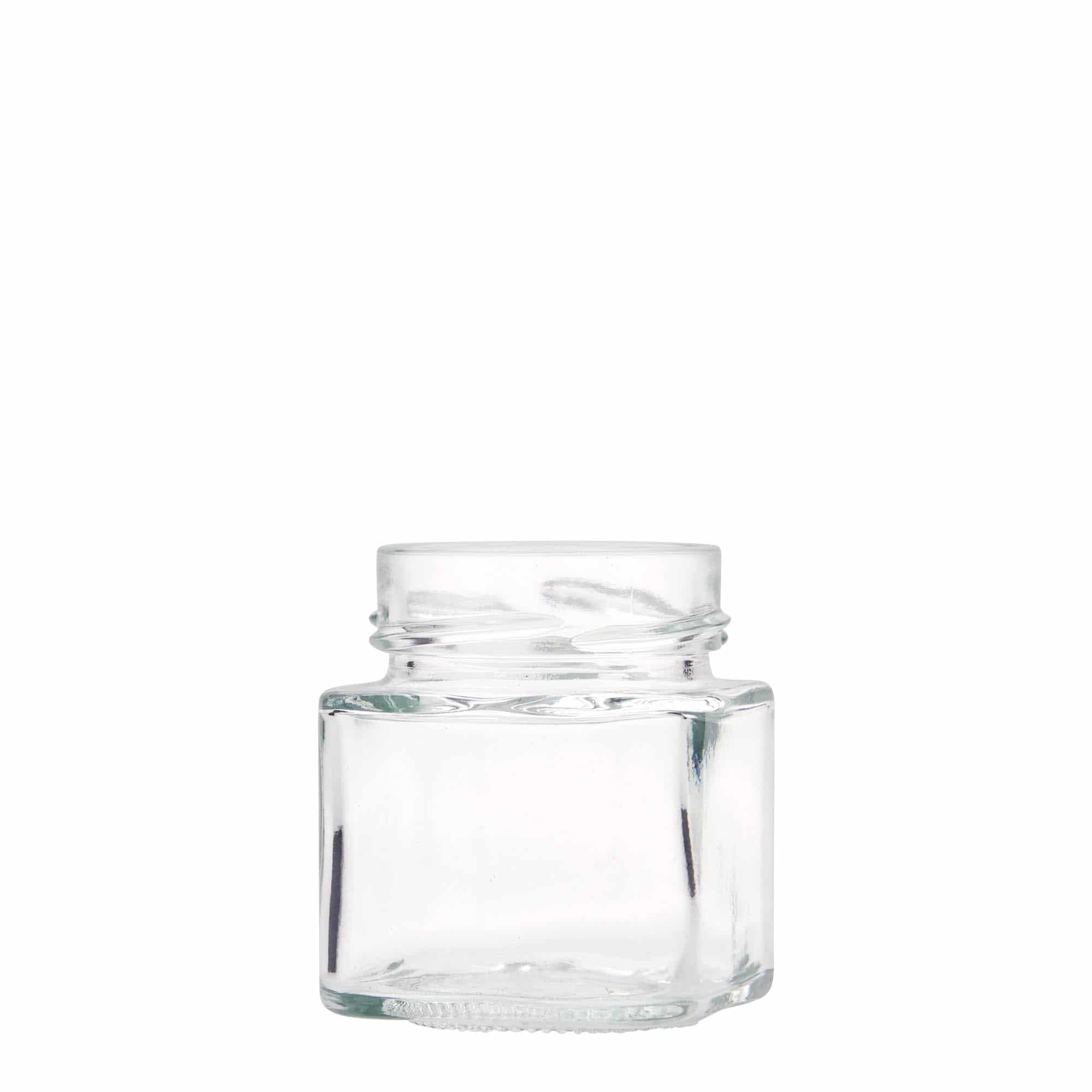 Bocal carré 156 ml 'Funny', bouchage: Deep-Twist-Off (DTO 58)