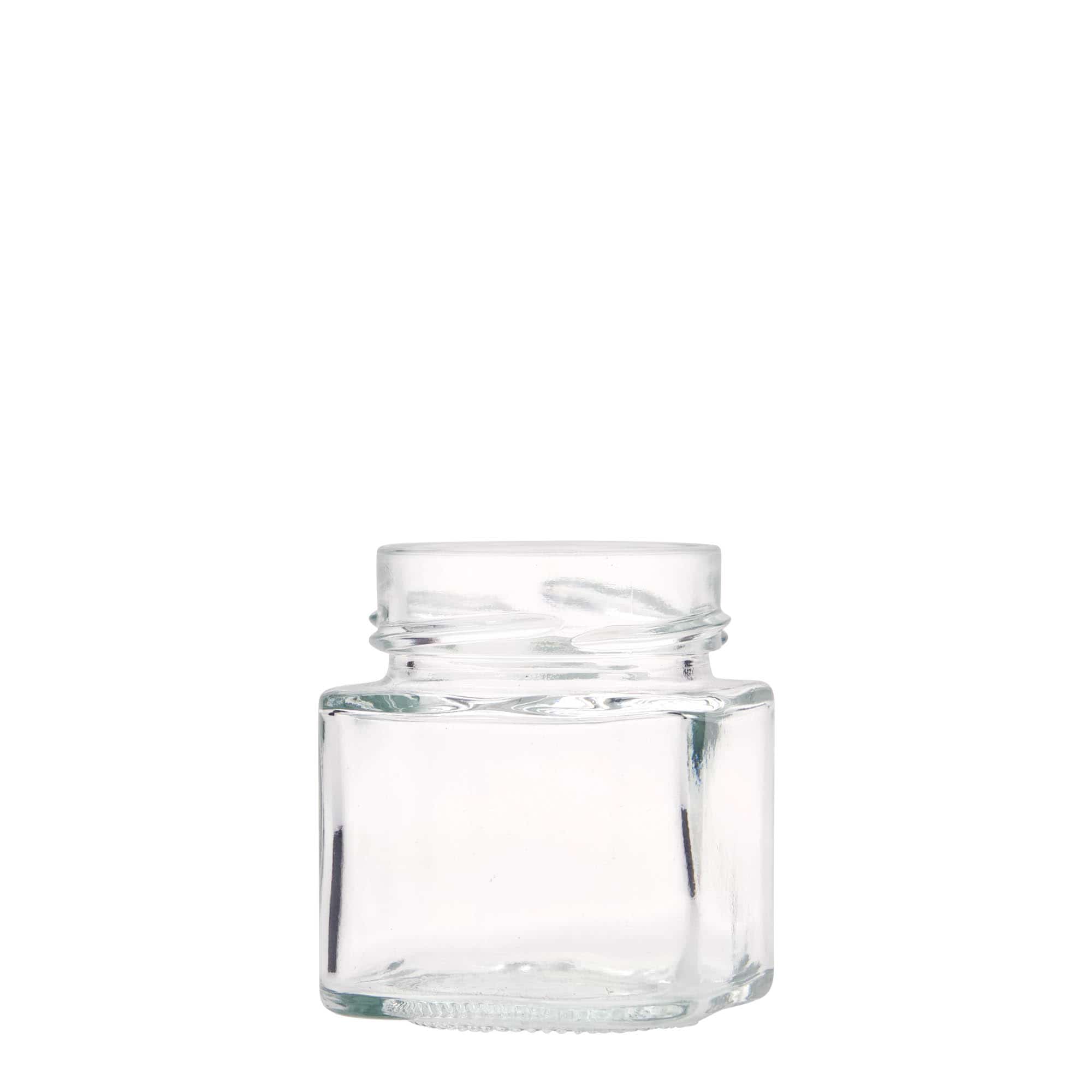 156 ml pot carré 'Funny', ouverture : Deep-Twist-Off (DTO 58) 156 ml pot carré 'Funny', ouverture : Deep-Twist-Off (DTO 58)