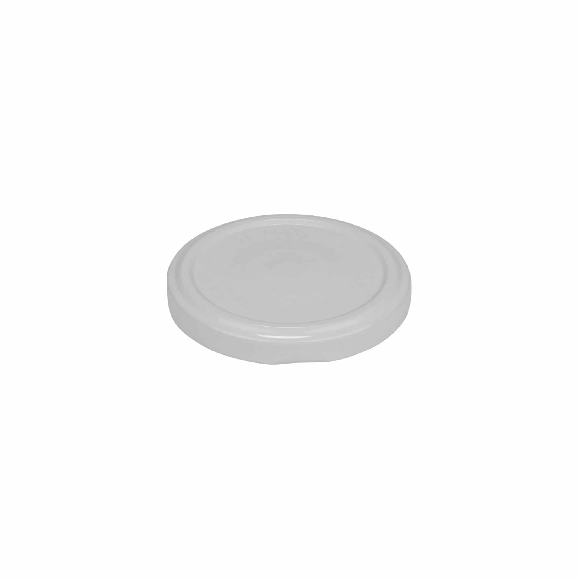 Bouchon à vis, tôle blanche, blanc, pour ouverture : TO 66
