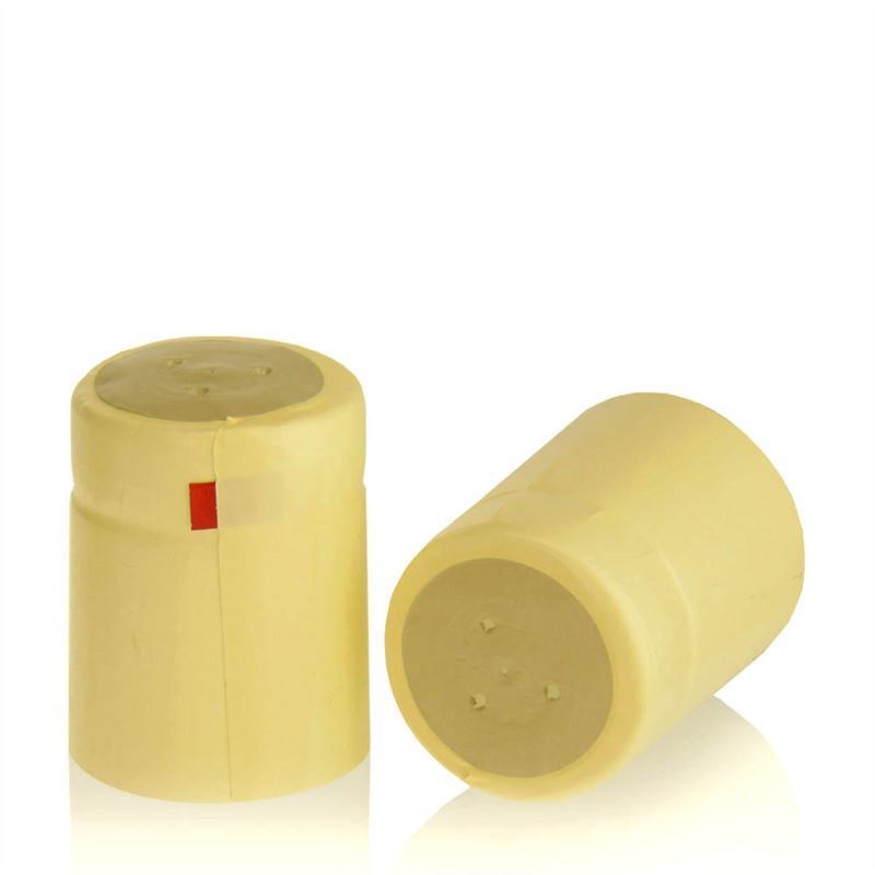Capsule rétractable 32x41, plastique PVC, champagne Capsule rétractable 32x41, plastique PVC, champagne