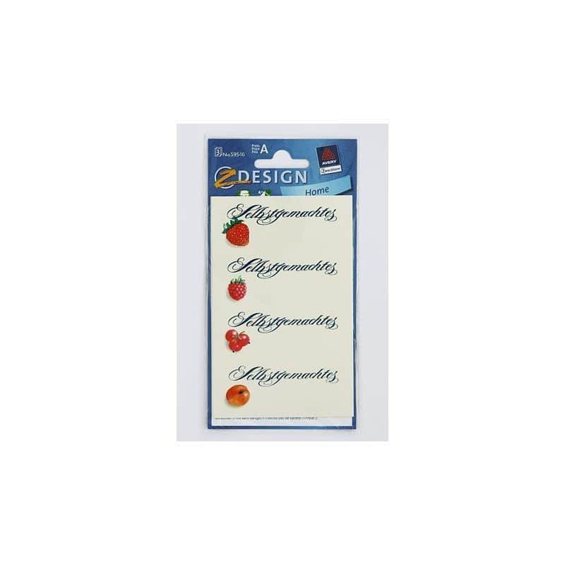 Étiquettes usage spécial 'Fait maison', rectangulaire, papier, multicolore Étiquettes usage spécial 'Fait maison', rectangulaire, papier, multicolore