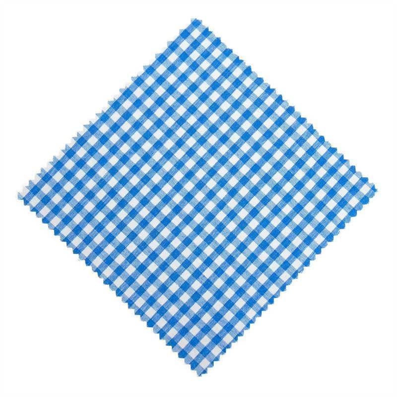 Napperon à carreaux 15x15, carré, tissu, pétrole, bouchage: TO58-TO82 Napperon à carreaux 15x15, carré, tissu, pétrole, bouchage: TO58-TO82