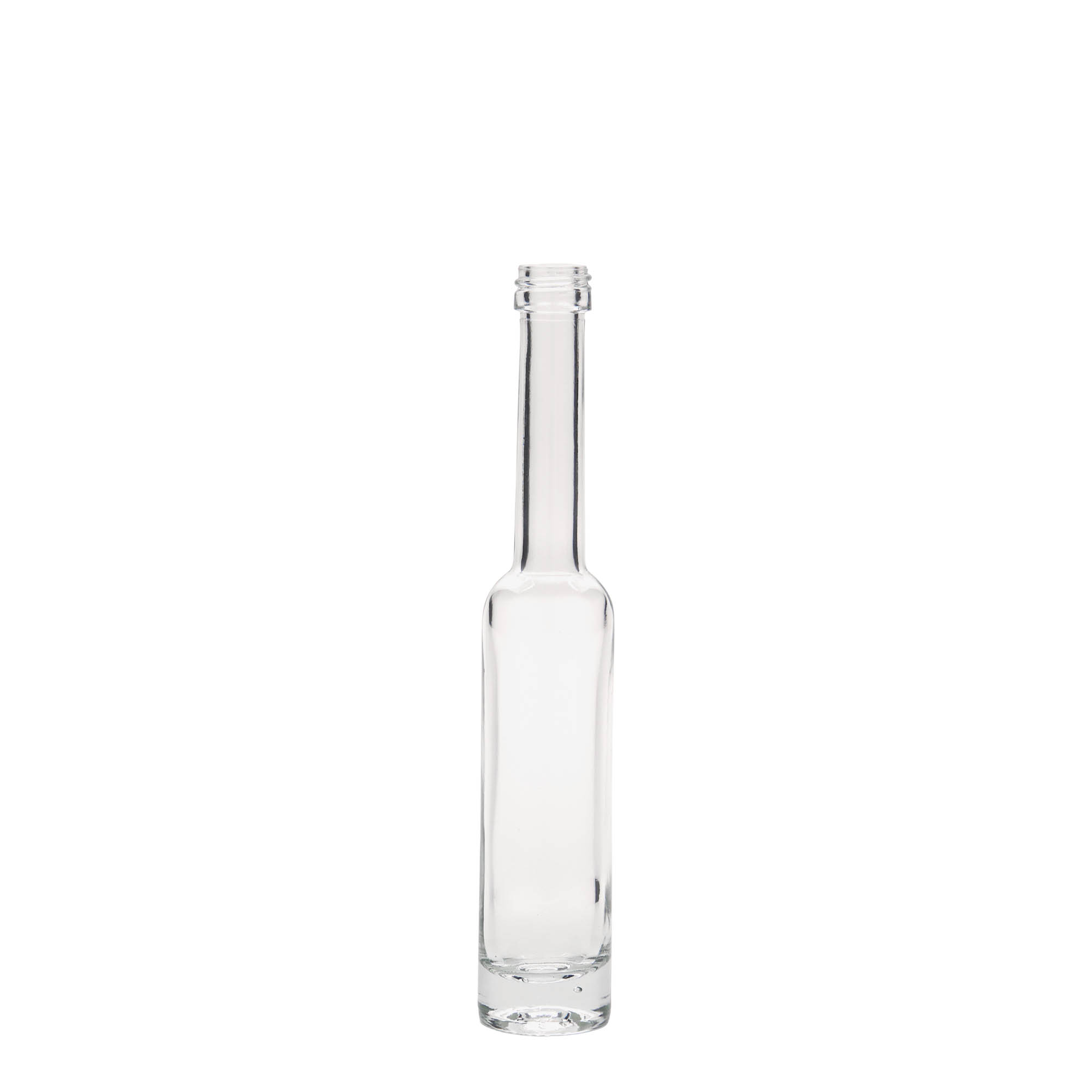 Flacon en verre de 40 ml « Platina », ouverture : PP 18