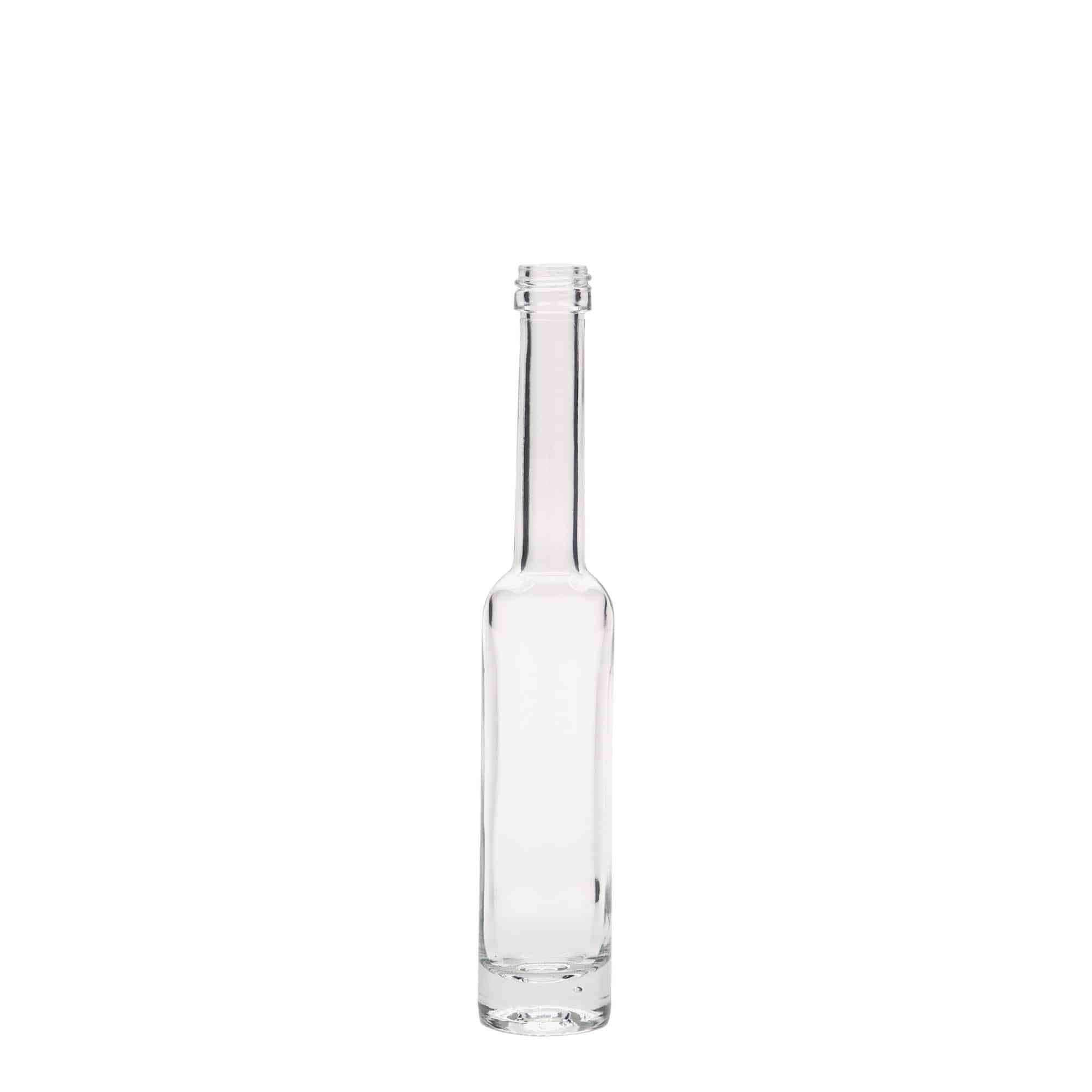 Flacon en verre de 40 ml « Platina », ouverture : PP 18