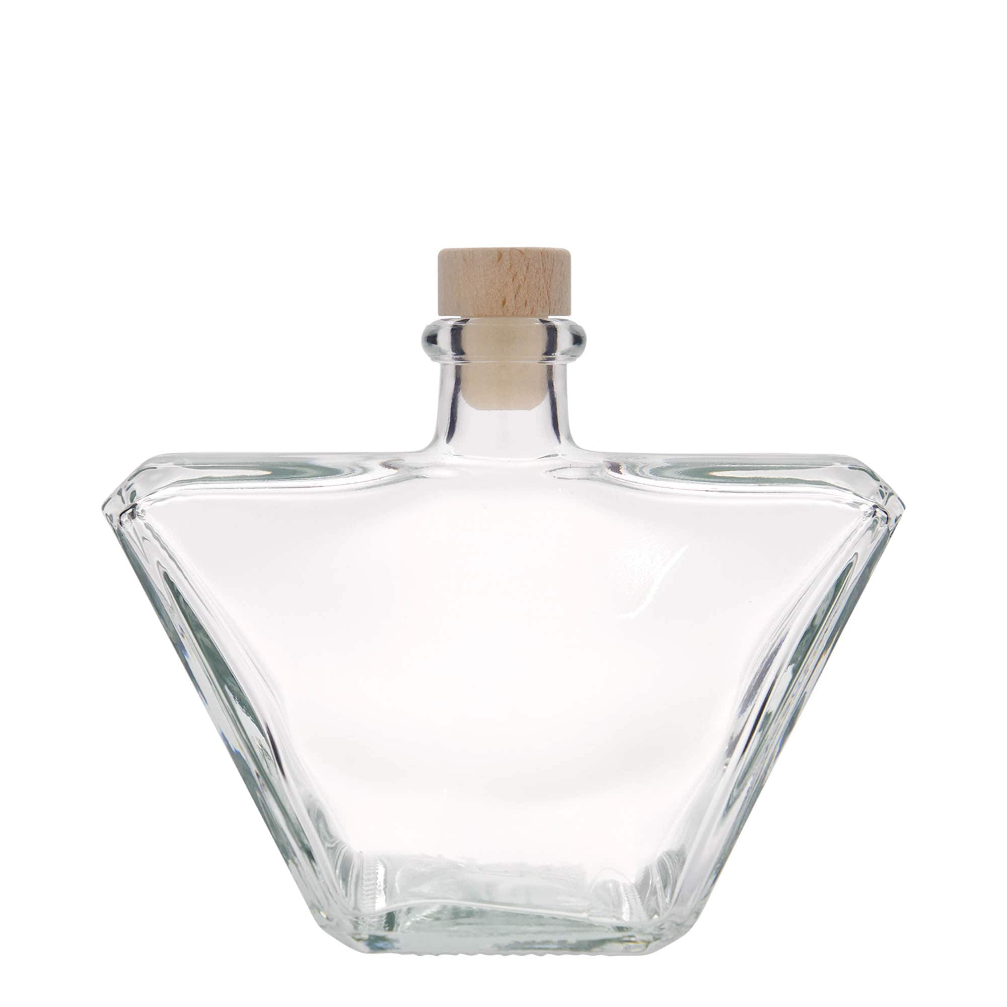 Bouteille en verre 500 ml 'Charly', rectangulaire, bouchage: bouchon