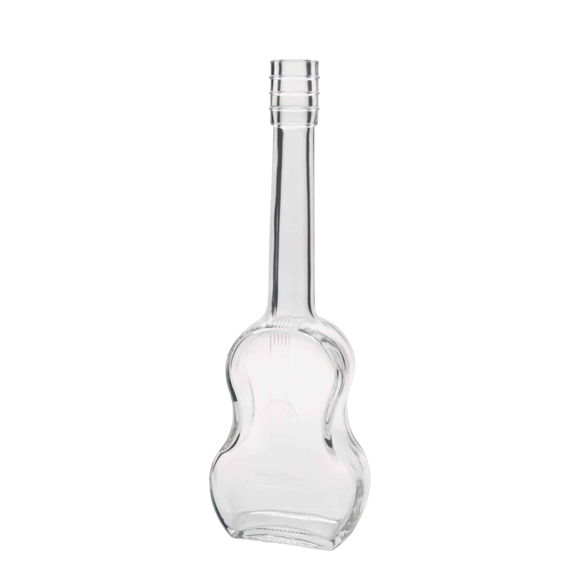 Bouteille en verre de 500 ml « Guitare », ouverture : bouchon en liège Bouteille en verre de 500 ml « Guitare », ouverture : bouchon en liège