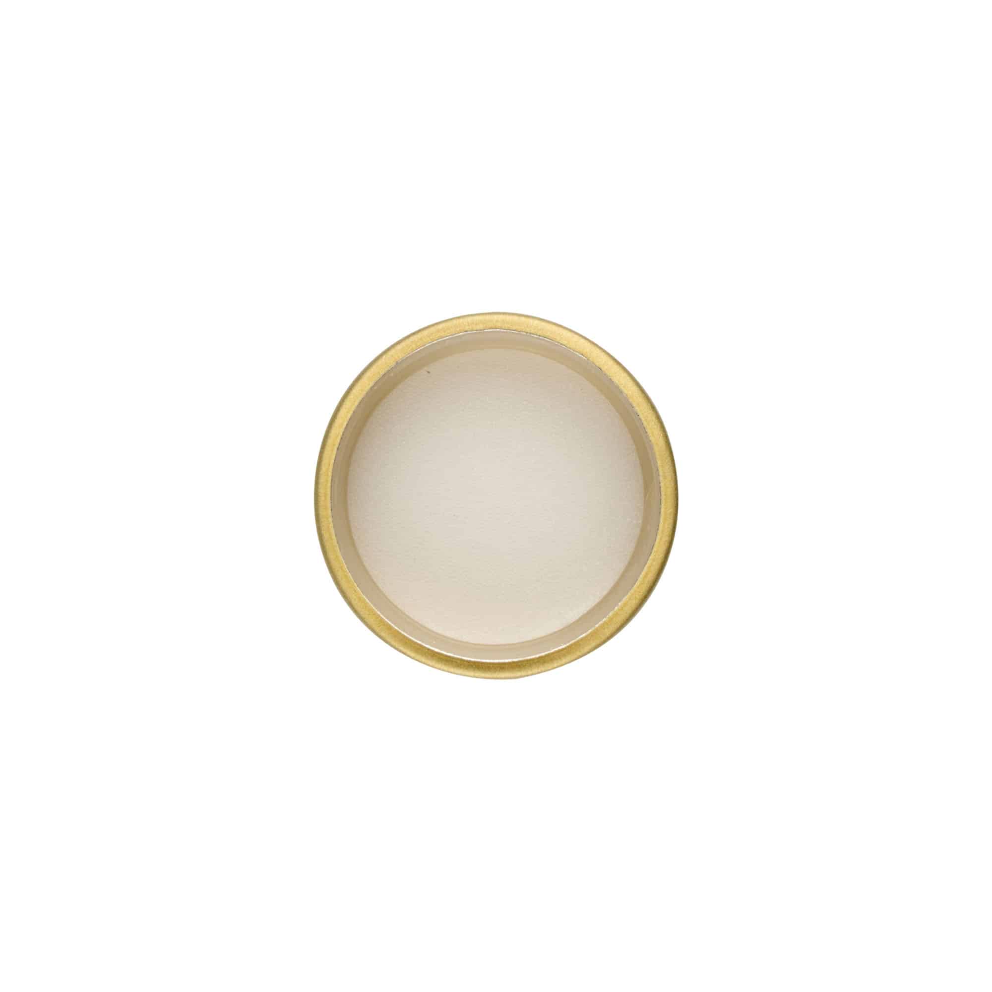 Bouchon à vis, métal, doré, pour ouverture : GPI 28/400
