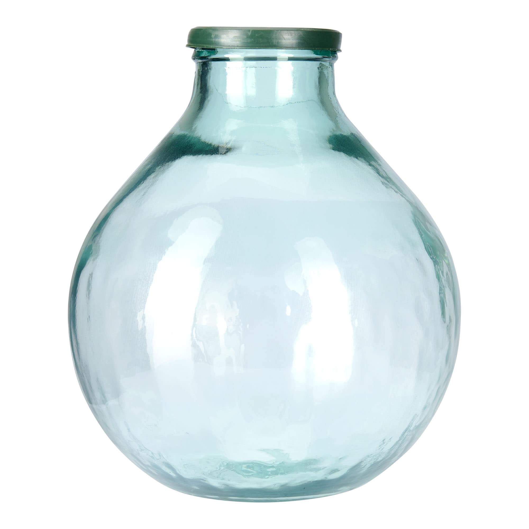 Bouteille ballon 25 l à large col, verre, ouverture : bouchon à emboîtement