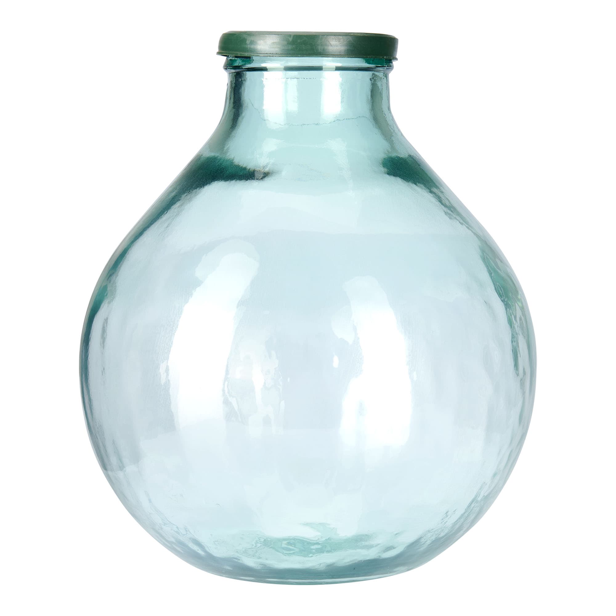 Bouteille ballon 25 l à large col, verre, ouverture : bouchon à emboîtement