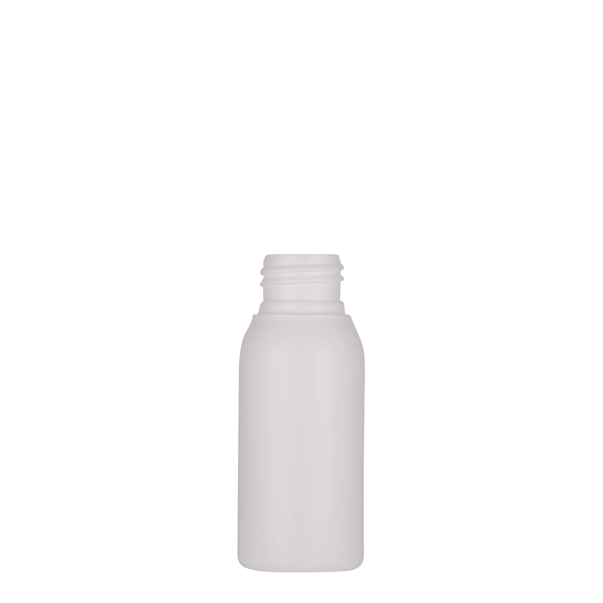 Flacon en plastique 50 ml « Tuffy », PEHD, blanc, ouverture : 24/410