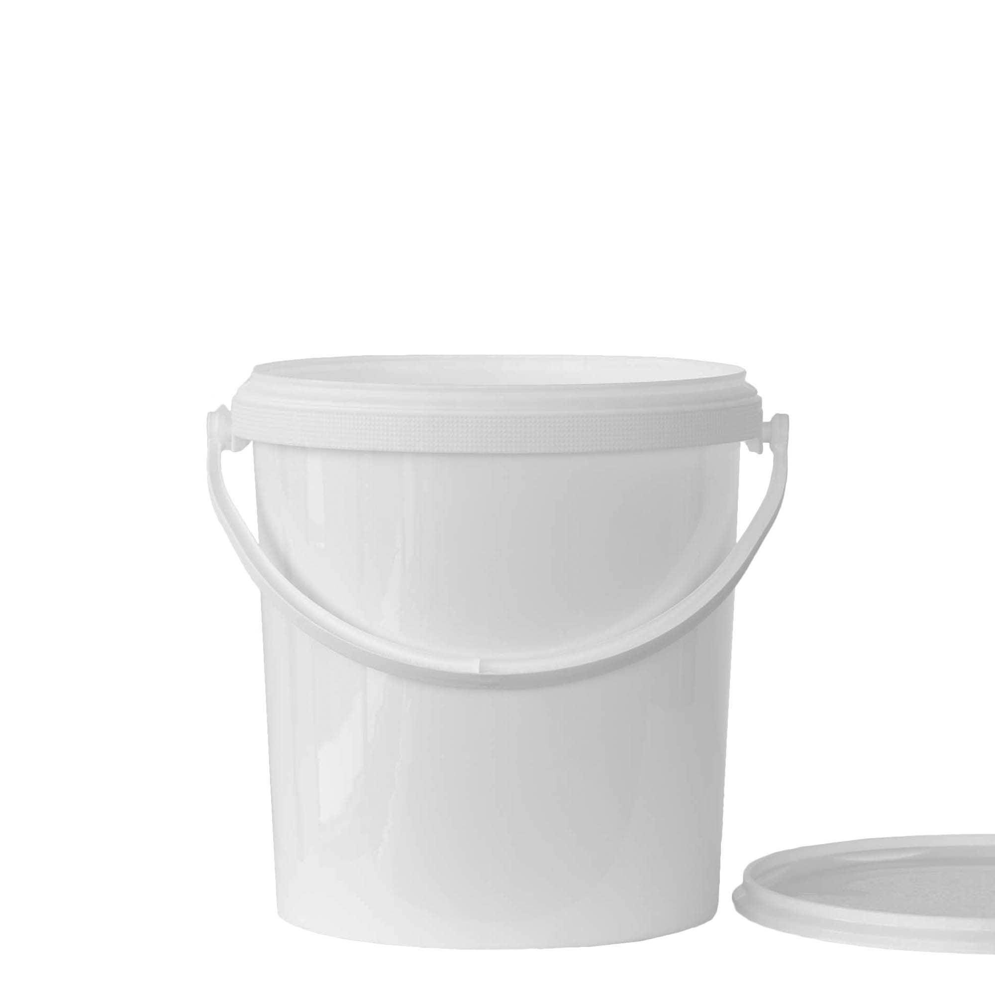 Seau de 6 l, plastique PP, blanc