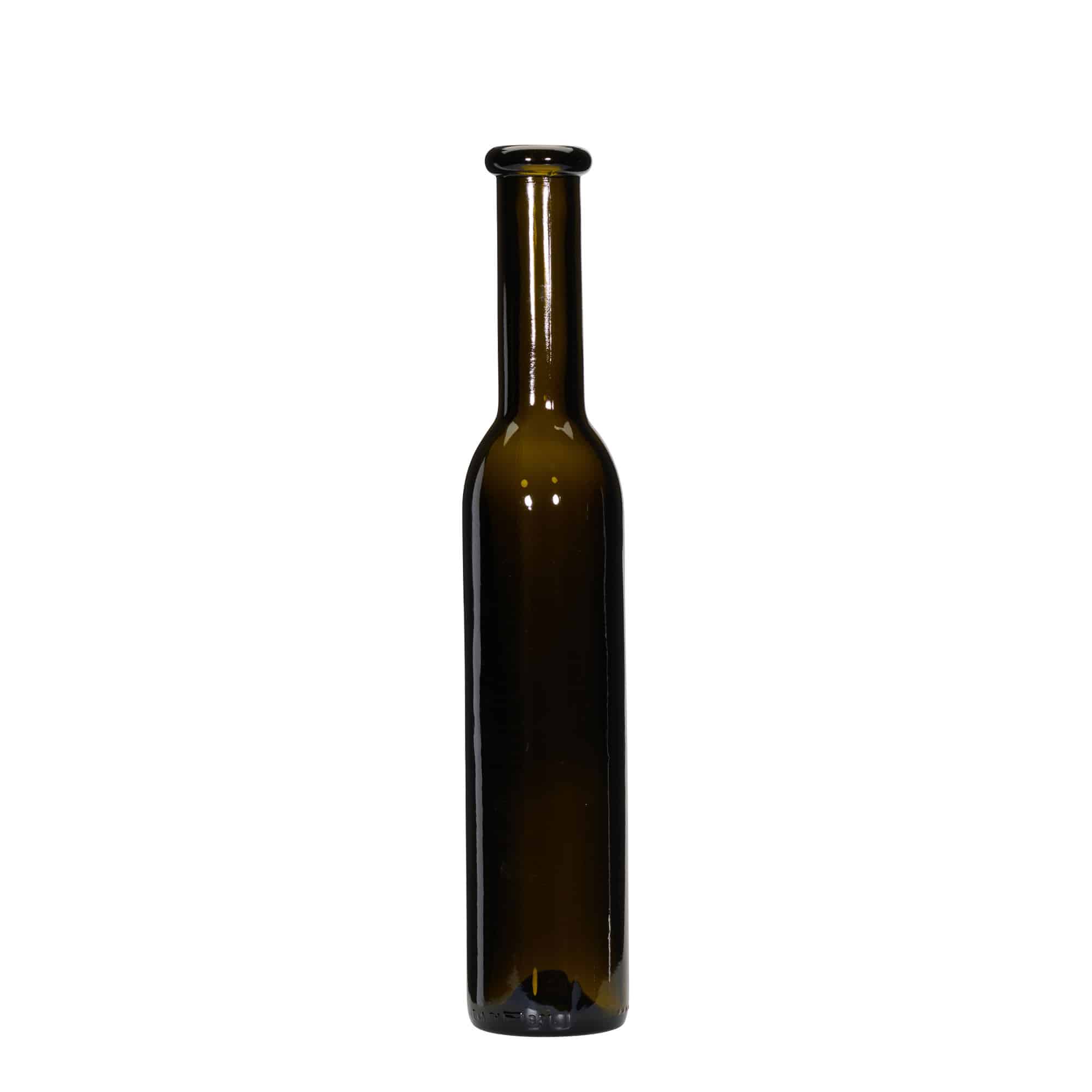 Bouteille en verre 250 ml « Rocky », vert antique, ouverture : bouchon en liège