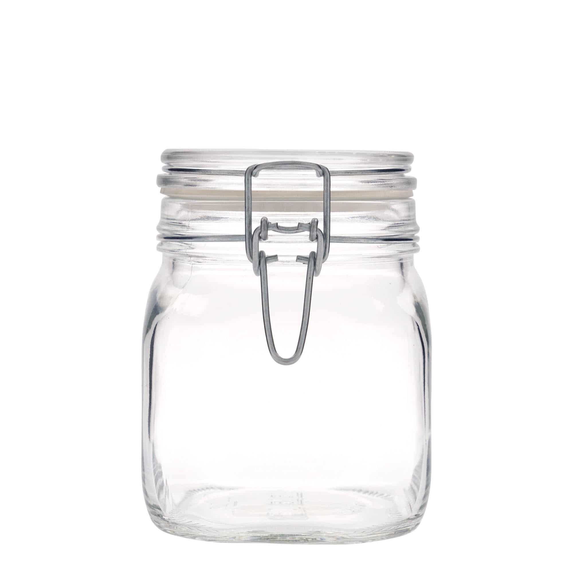 Bocal à fermeture mécanique 750 ml 'Fido', carré, bouchage: bouchon mécanique Bocal à fermeture mécanique 750 ml 'Fido', carré, bouchage: bouchon mécanique
