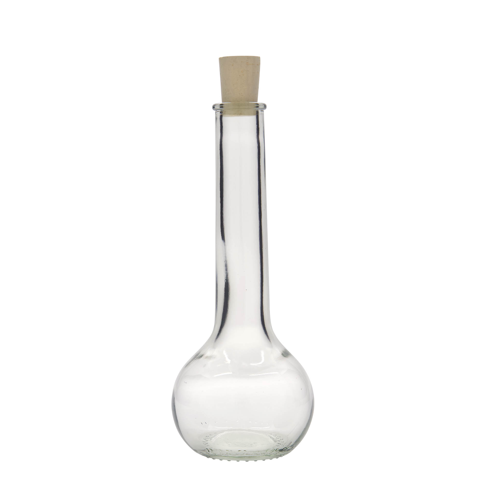 Flacon en verre 200 ml « Tulipano », ouverture : bouchon en liège Flacon en verre 200 ml « Tulipano », ouverture : bouchon en liège