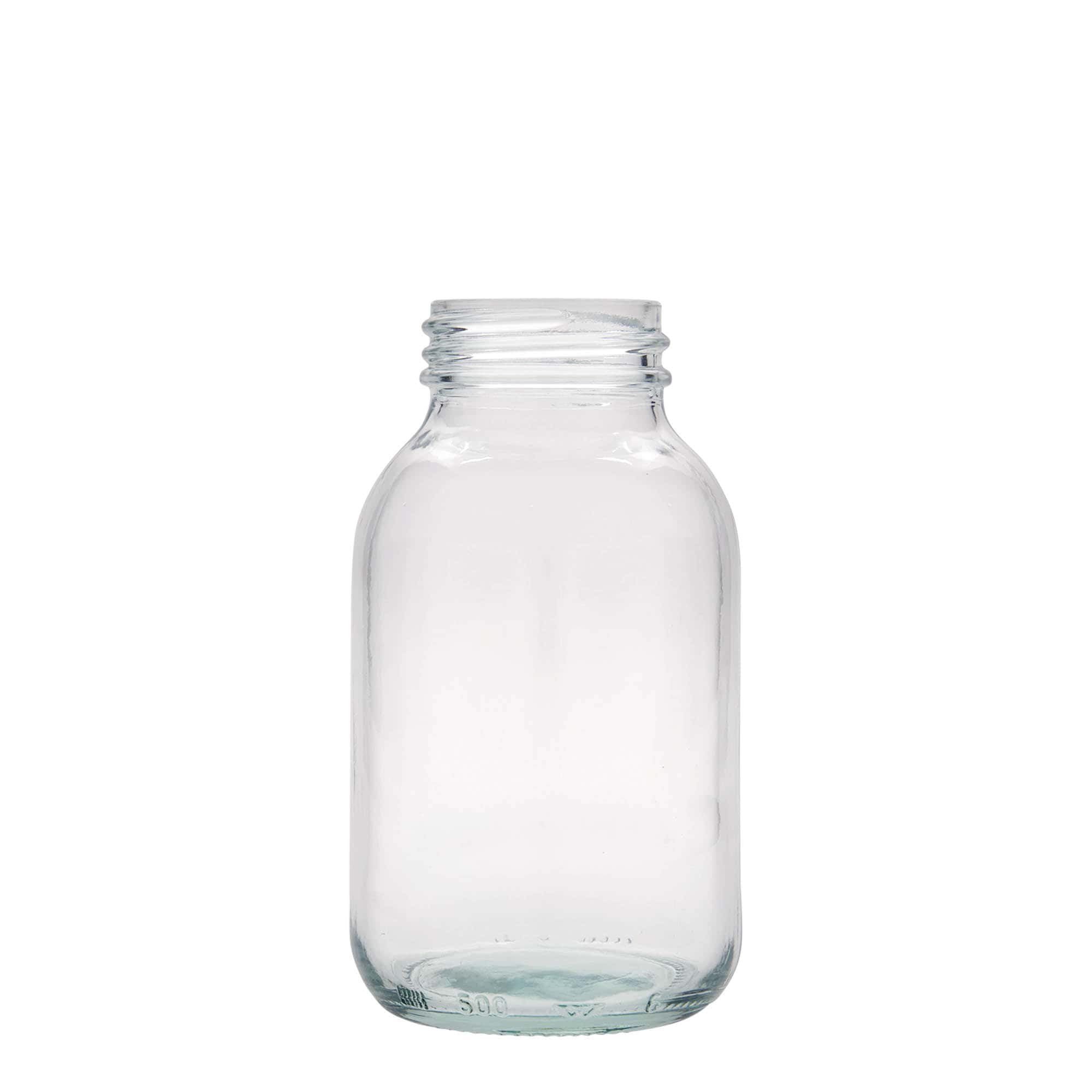 500 ml bocal à large ouverture, embouchure : DIN 55 500 ml bocal à large ouverture, embouchure : DIN 55