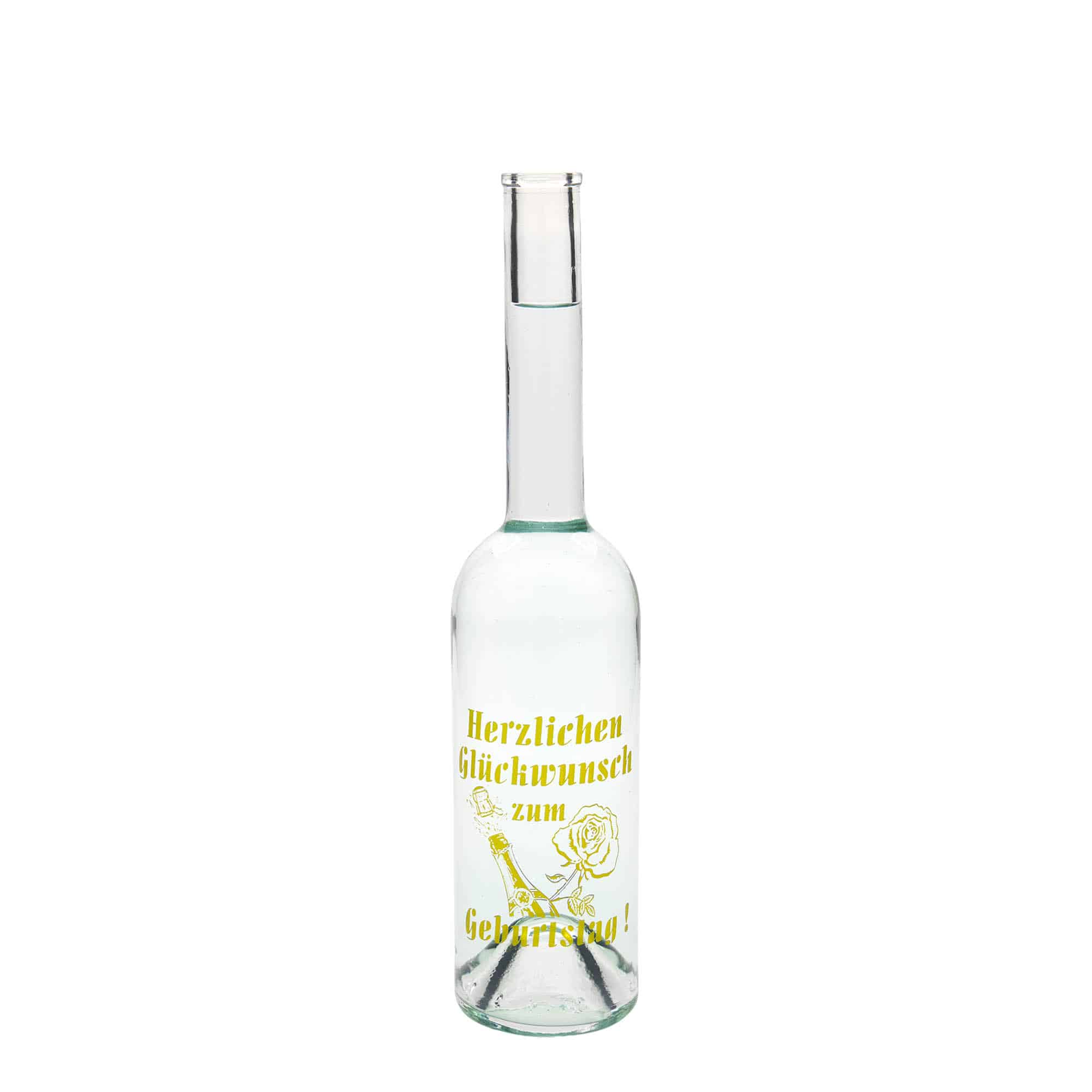 Bouteille en verre Maximo imprimée 500 ml 'Carnaval', bouchage: bouchon