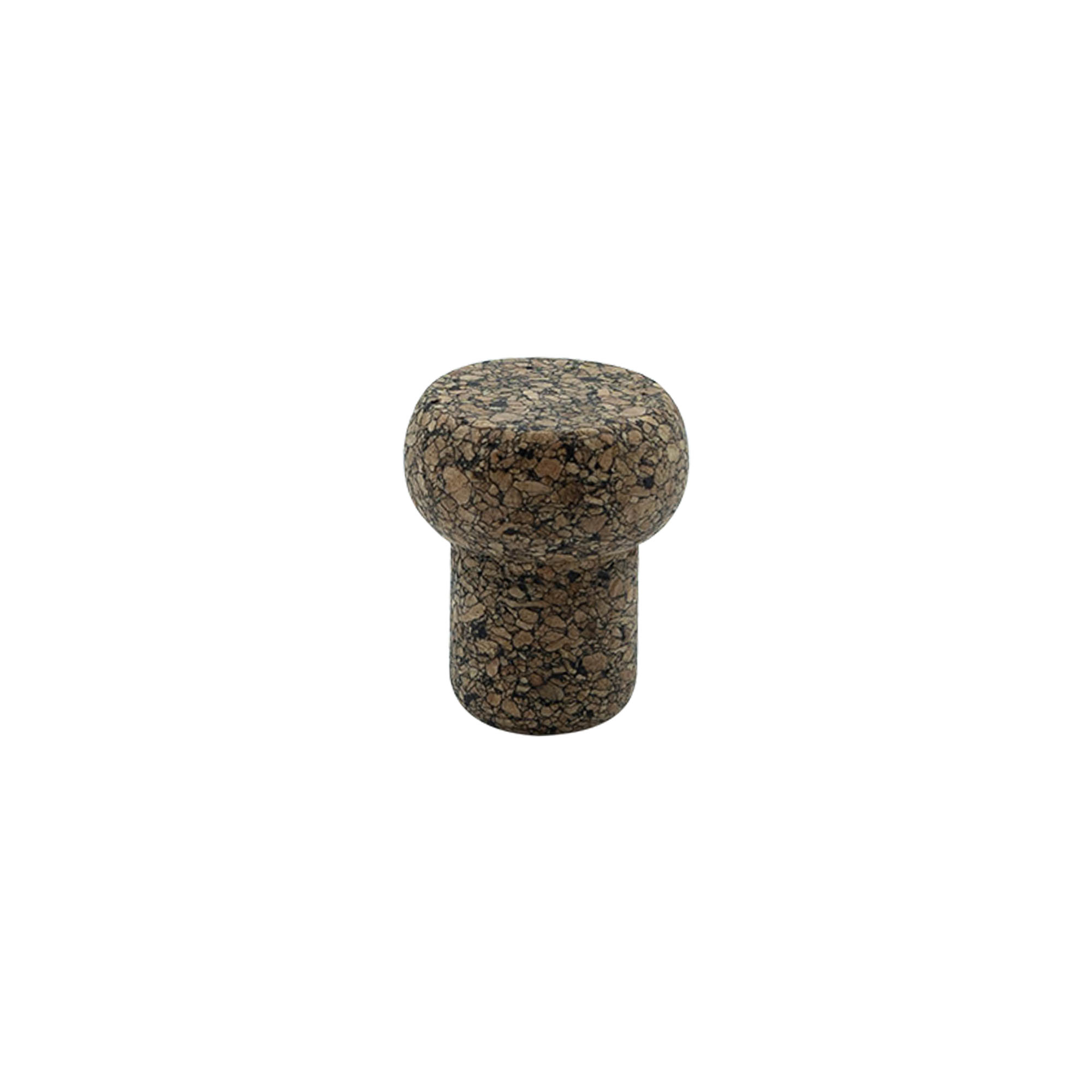 Bouchon à poignée « Barrel » 19,5 mm, Corkcoal, pour embouchure : liège