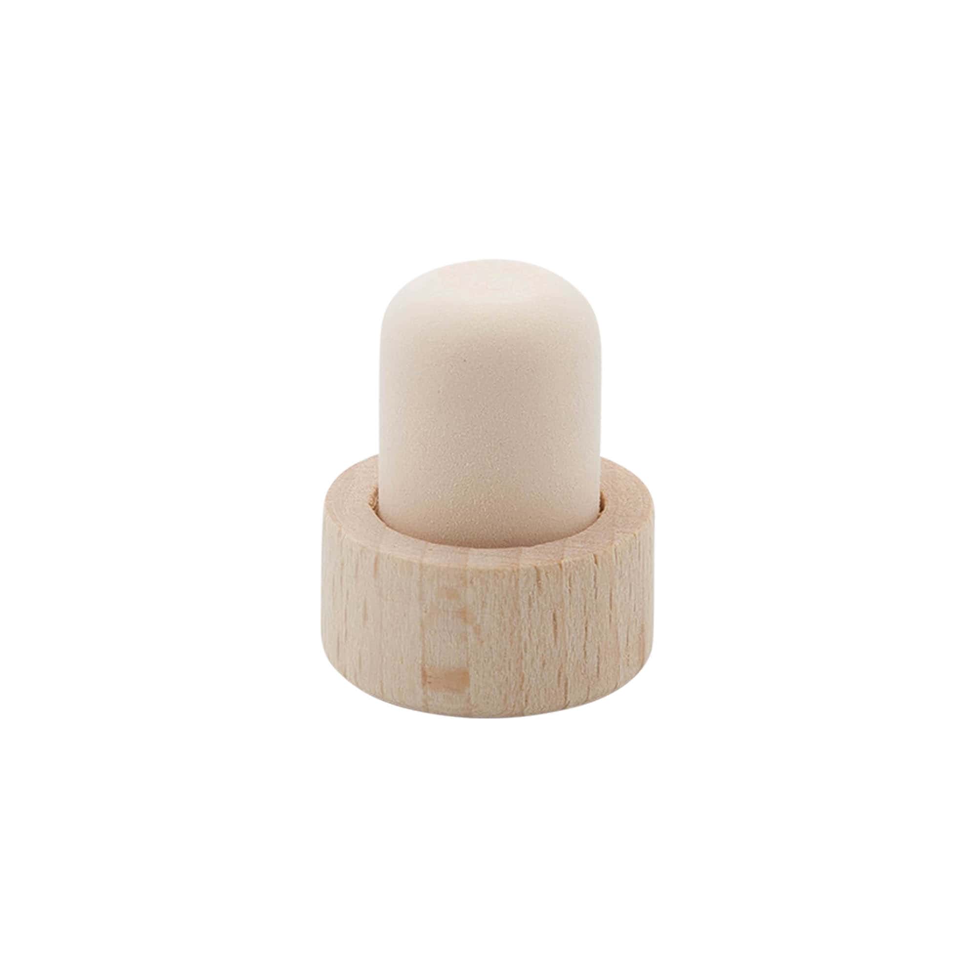 Bouchons à poignée 19 mm, bois/plastique, pour ouverture : liège