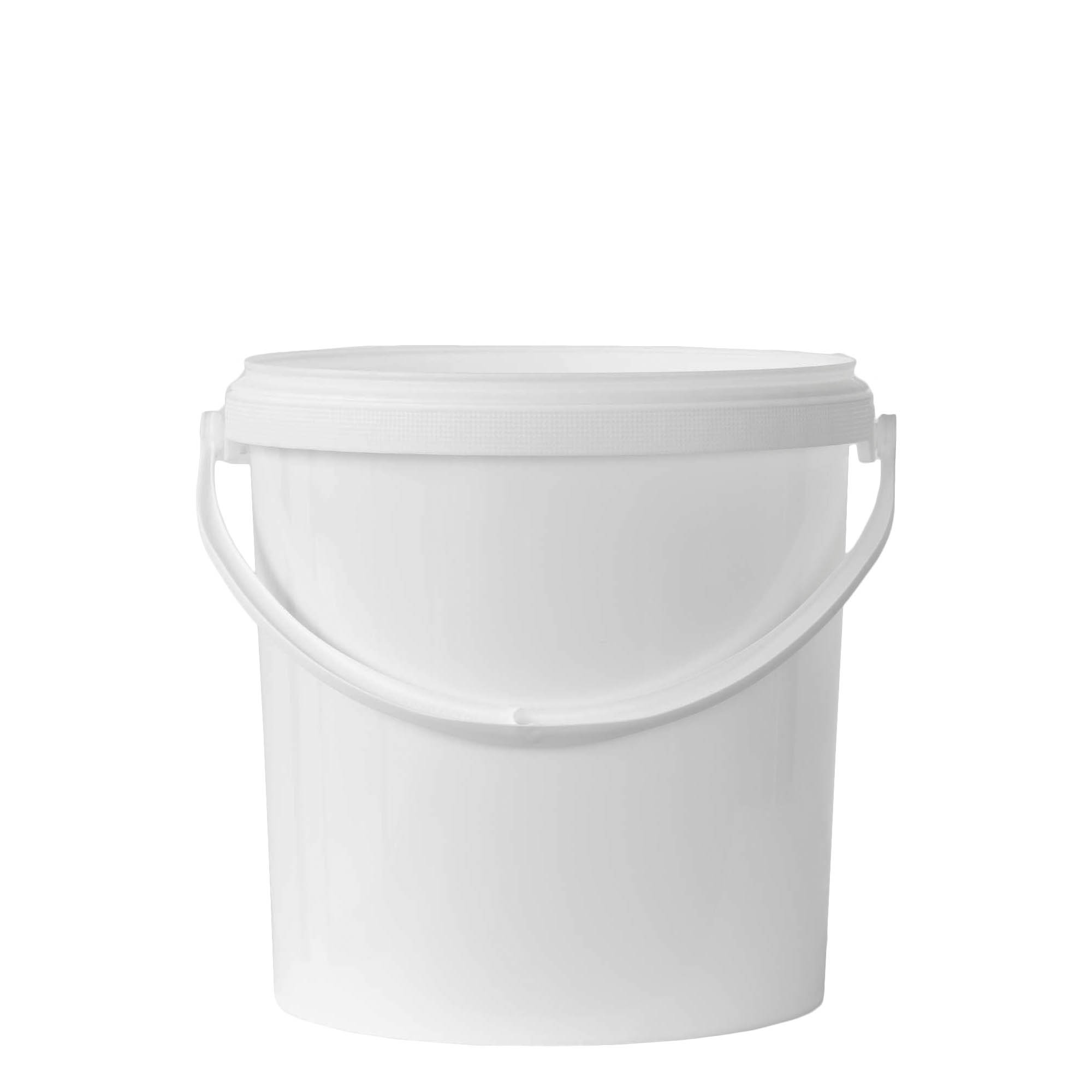Seau de 10 l, plastique PP, blanc