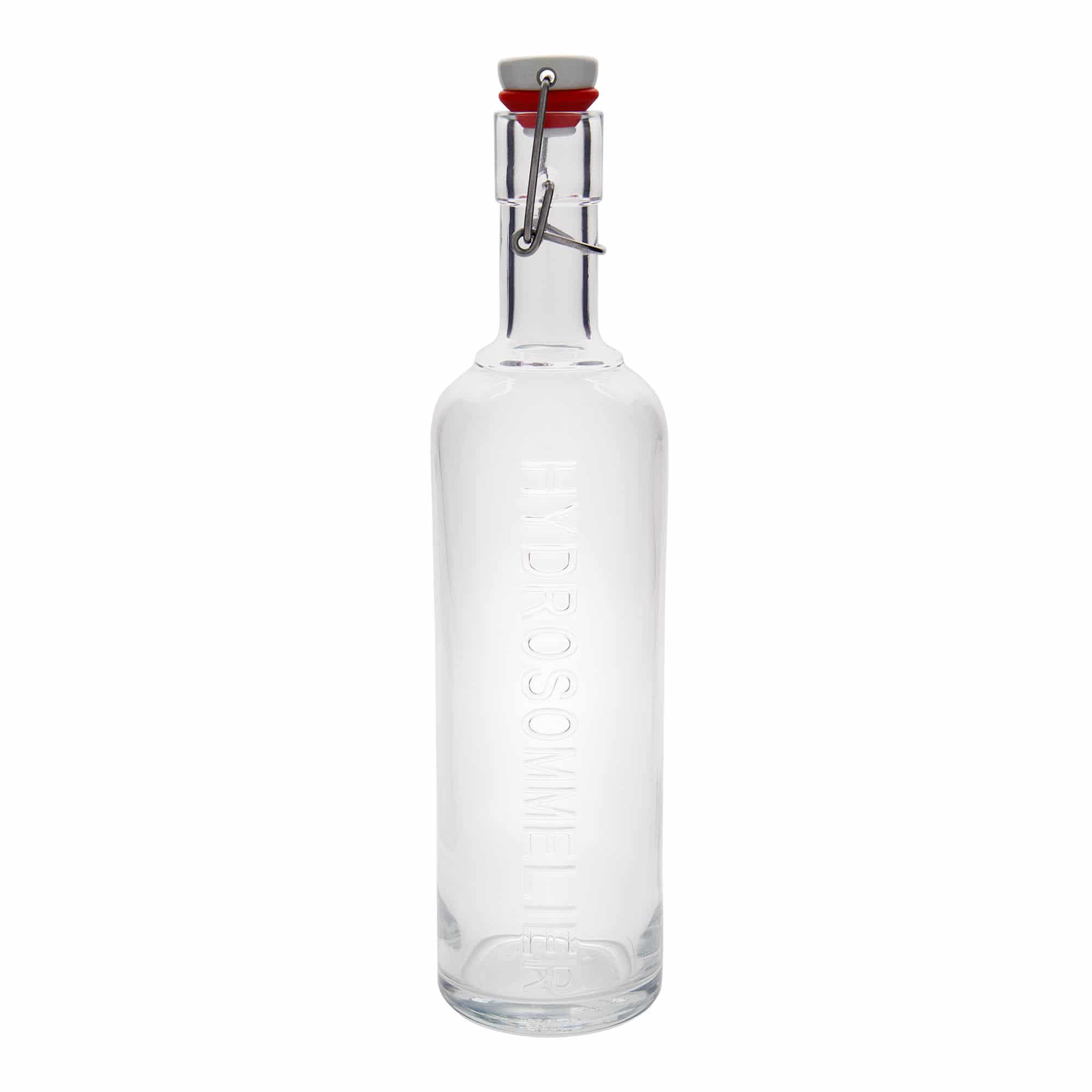 Bouteille en verre 1 000 ml 'Optima Hydrosommelier', col : bouchon mécanique