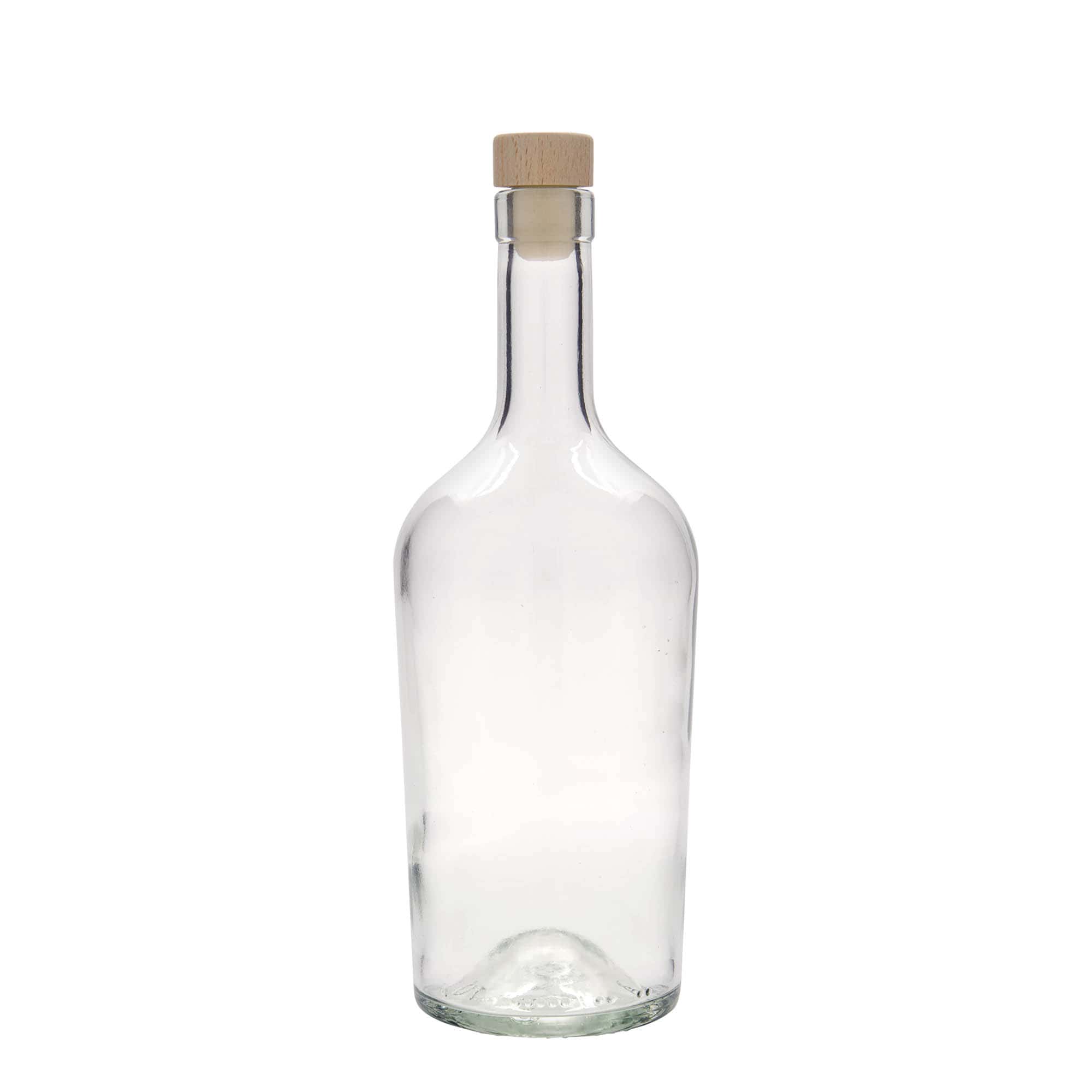 Bouteille en verre 700 ml 'Margarethe', ouverture : bouchon en liège