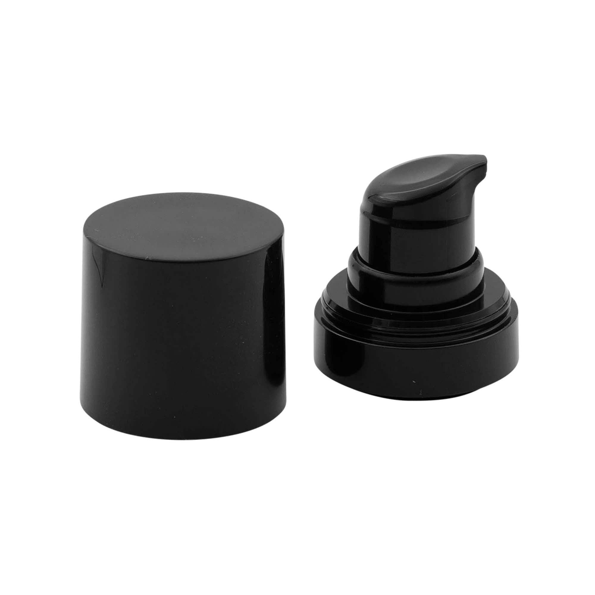Pompe distributeur sans air « Micro », plastique PP, noir